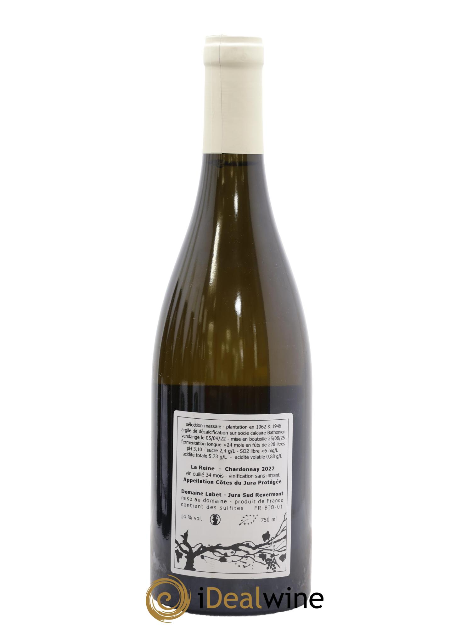 Côtes du Jura Chardonnay La Reine Romain - Julien  - Charline Labet 2022 - Lot of 1 bottle - 1