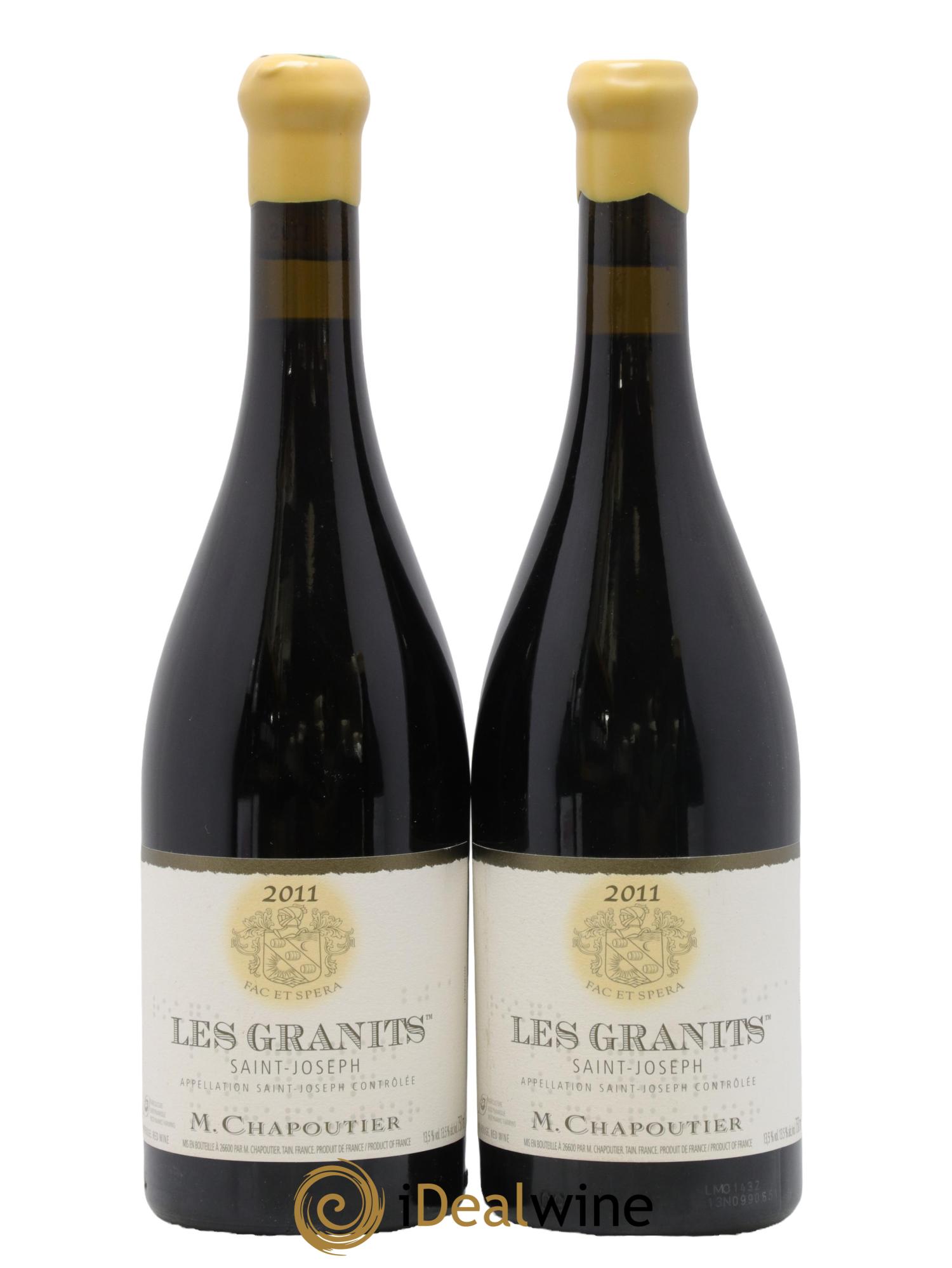 Saint-Joseph Les Granits Chapoutier 2011 - Lot de 2 bouteilles - 0