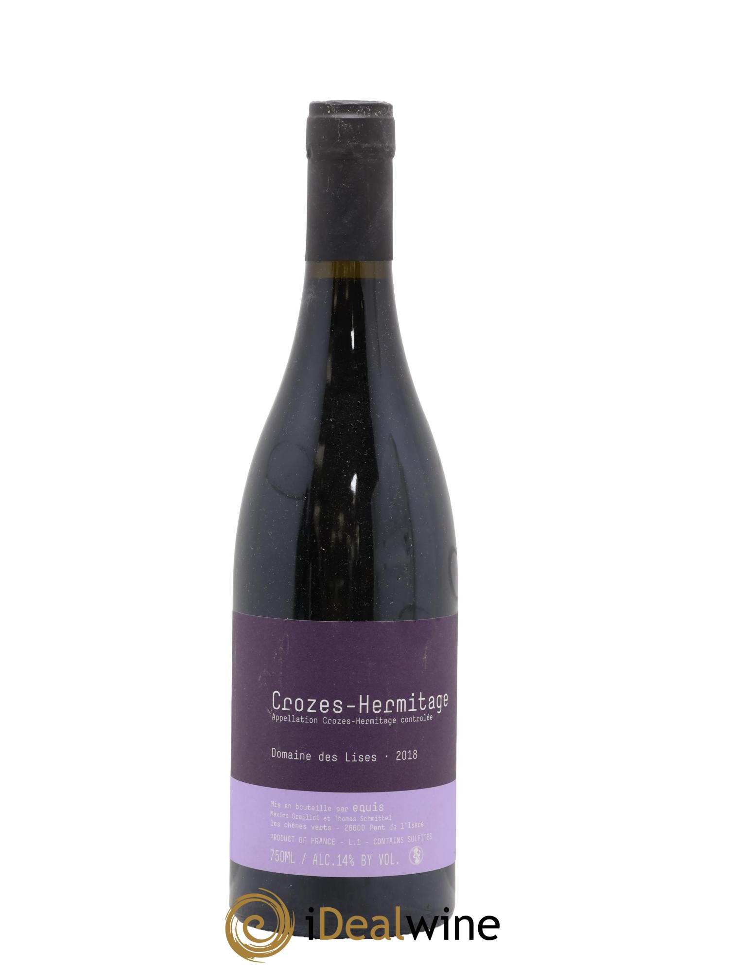 Crozes-Hermitage Lises (Domaine des) 2018 - Lot de 1 bouteille - 0