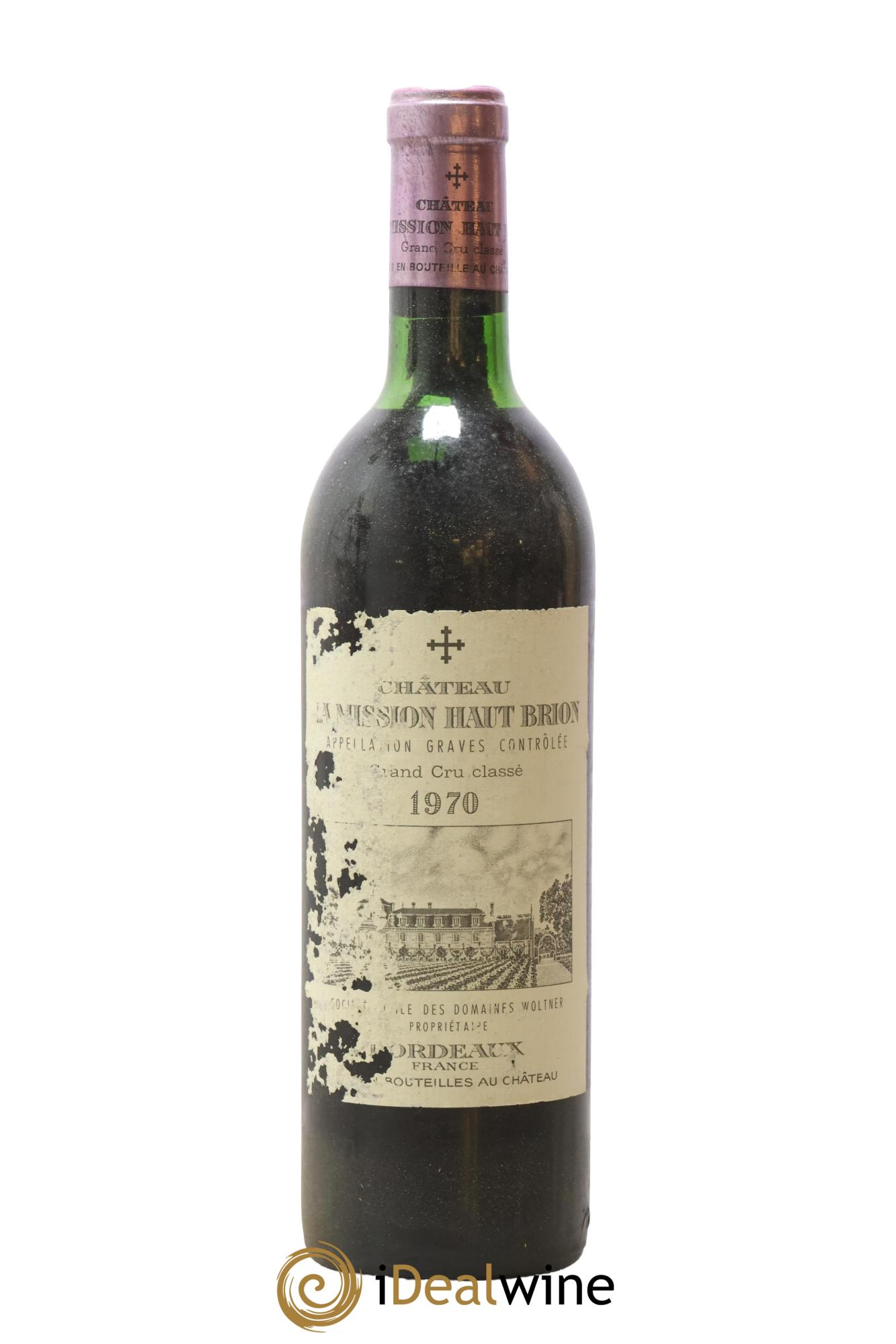 Château la Mission Haut-Brion Cru Classé de Graves 1970 - Lot de 1 bouteille - 0