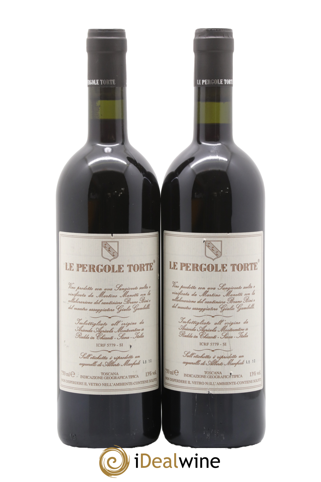 Toscana IGT Montevertine Le Pergole Torte Famille Manetti 2007 - Lot of 2 bottles - 1