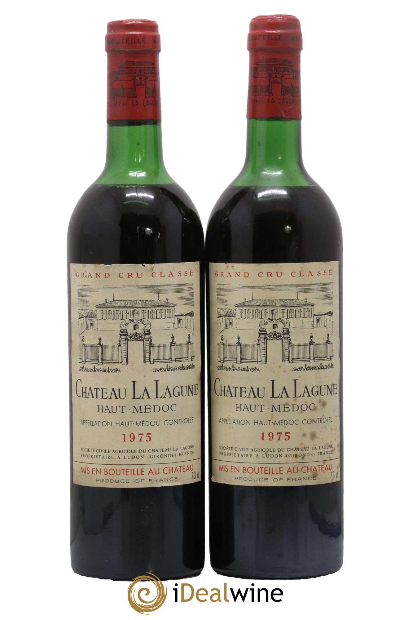 Château la Lagune 3ème Grand Cru Classé 1975 - Lot de 2 bouteilles - 0