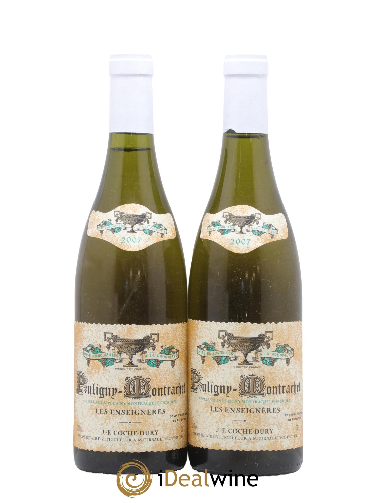 Puligny-Montrachet Les Enseignères Coche Dury (Domaine) 2007 - Posten von 2 Flaschen - 0