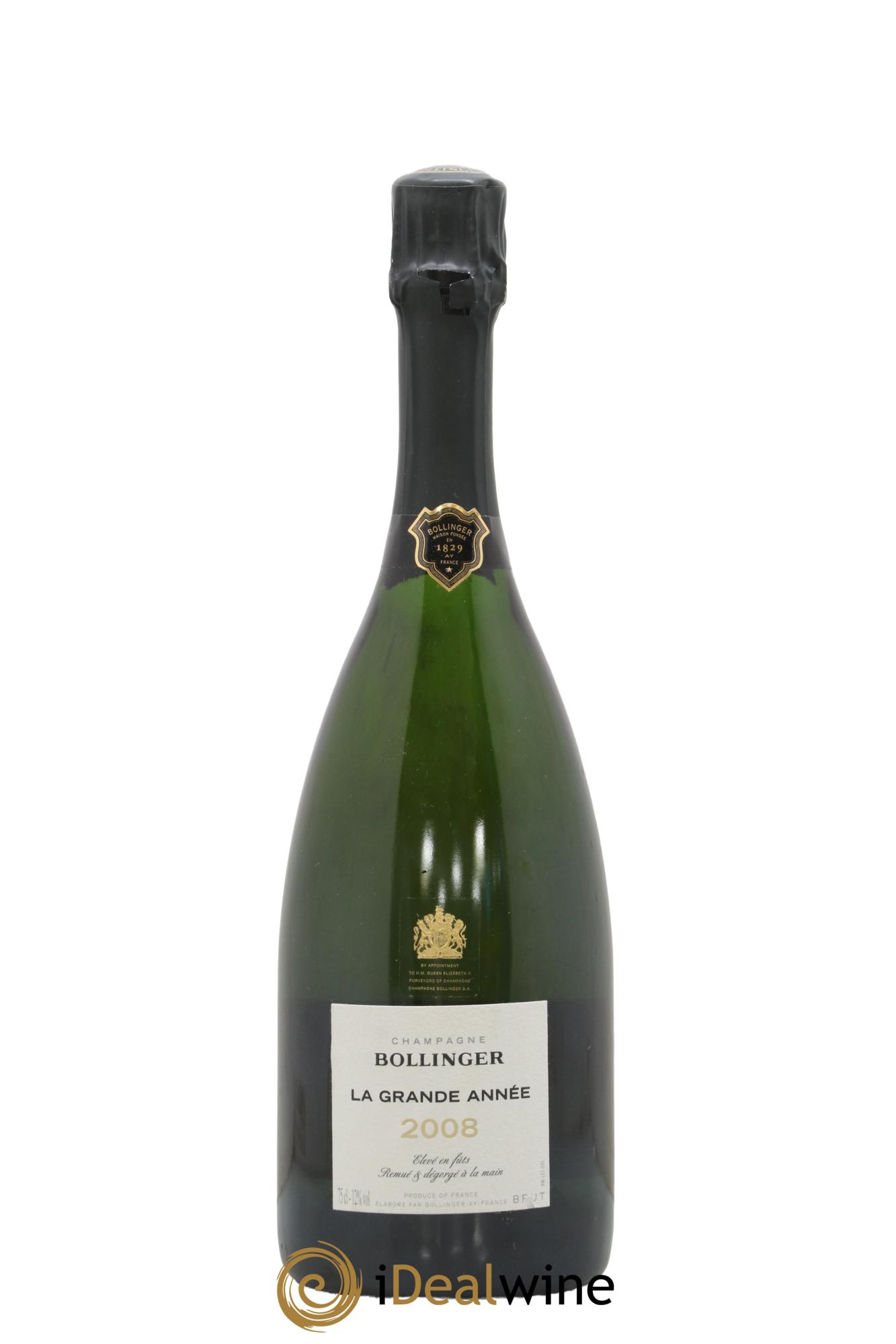 Grande Année Brut Bollinger 2008 - Lot of 1 bottle - 0