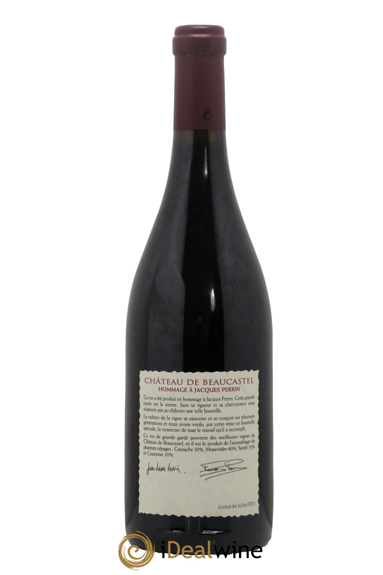 Châteauneuf-du-Pape Château de Beaucastel Hommage à Jacques Perrin Famille Perrin 2003 - Posten von 1 Flasche - 1