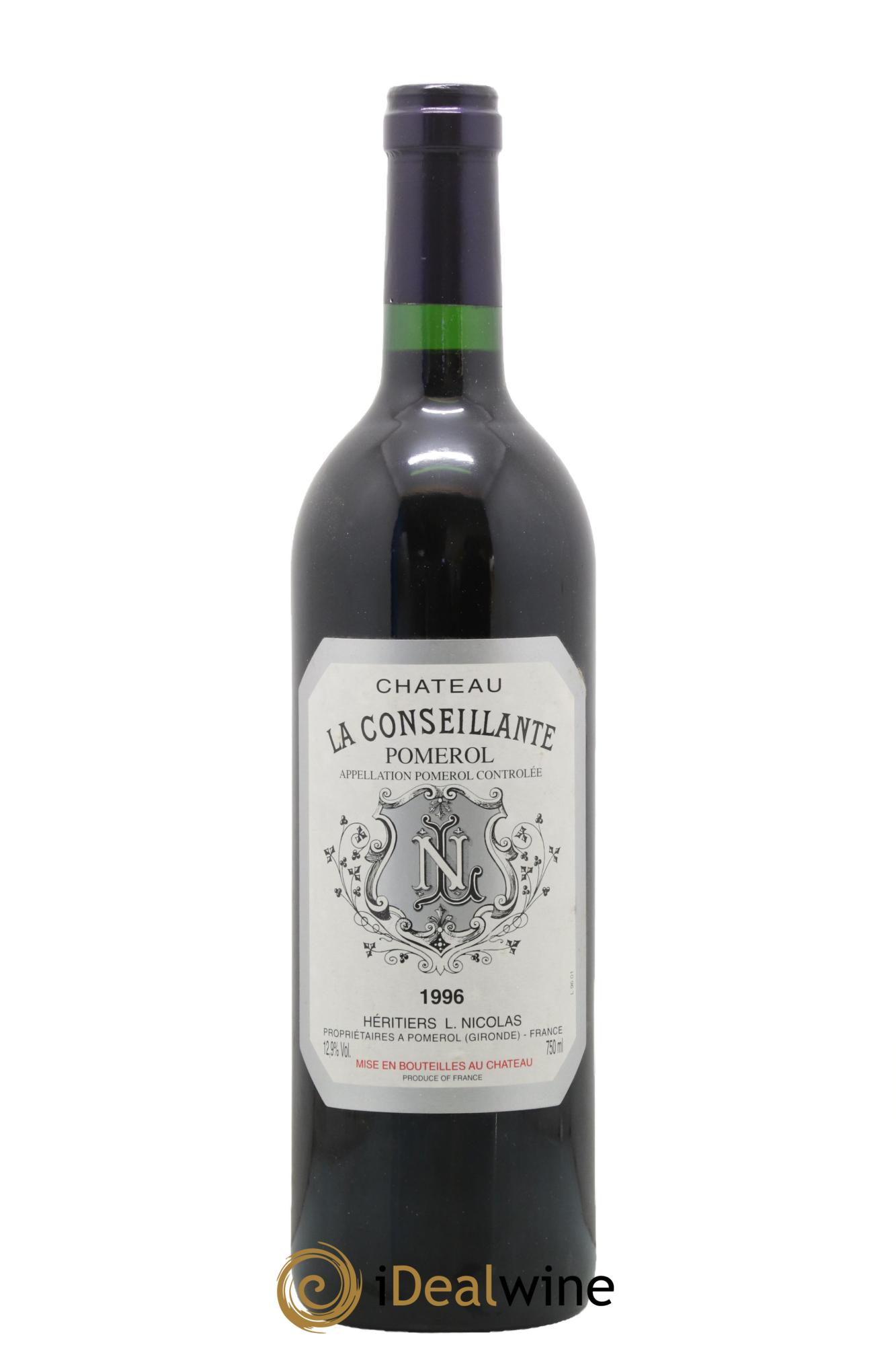 Château la Conseillante 1996 - Lot de 1 bouteille - 0