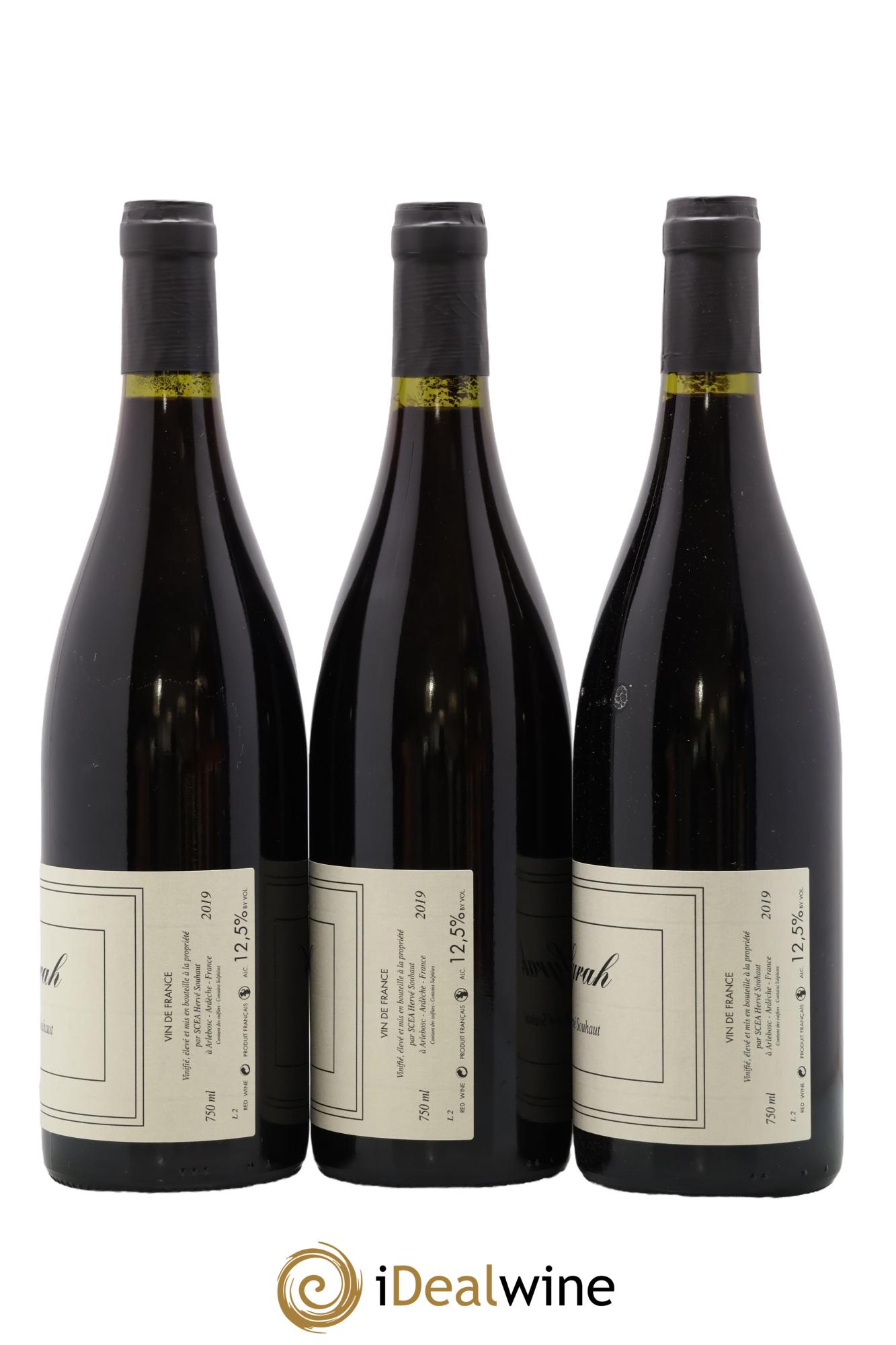 Vin de France Syrah Hervé Souhaut - Domaine Romaneaux-Destezet 2019 - Lot de 3 bouteilles - 1