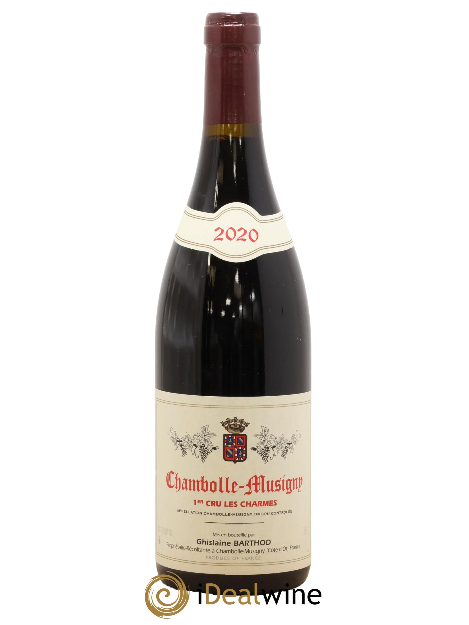Chambolle-Musigny 1er Cru Les Charmes Ghislaine Barthod 2020 - Lot de 1 bouteille - 0