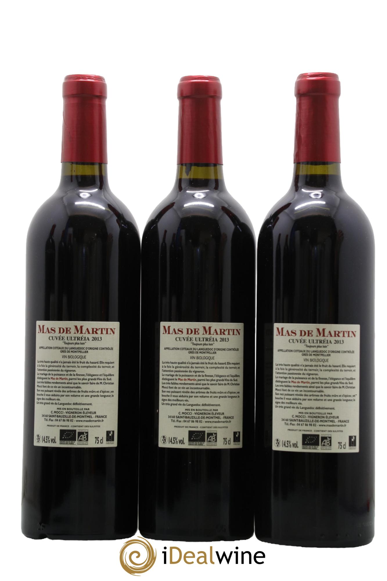 Languedoc Ultreïa Mas de Martin 2013 - Lot de 3 bouteilles - 1