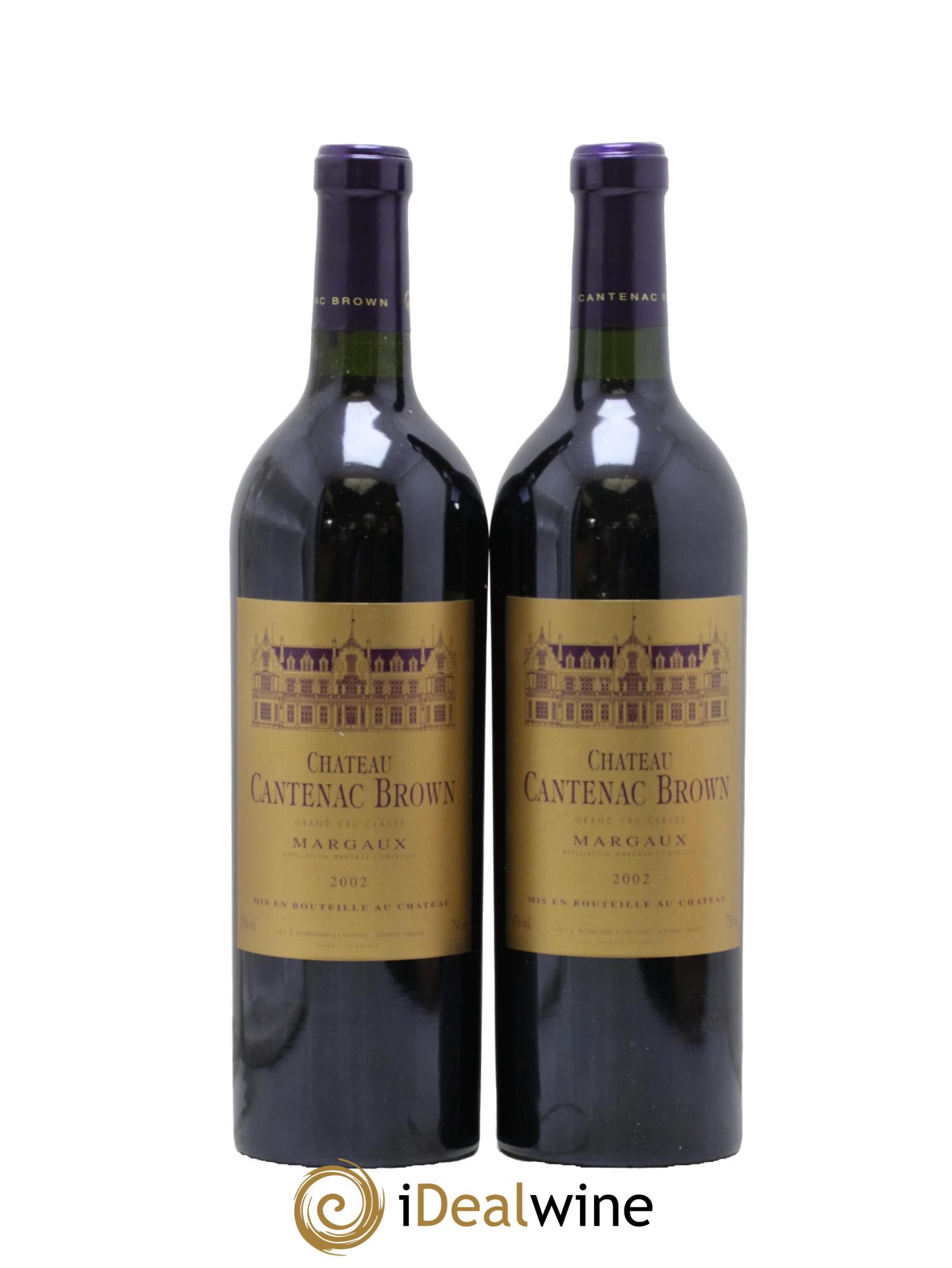 Château Cantenac Brown 3ème Grand Cru Classé 2002 - Lot of 2 bottles - 0