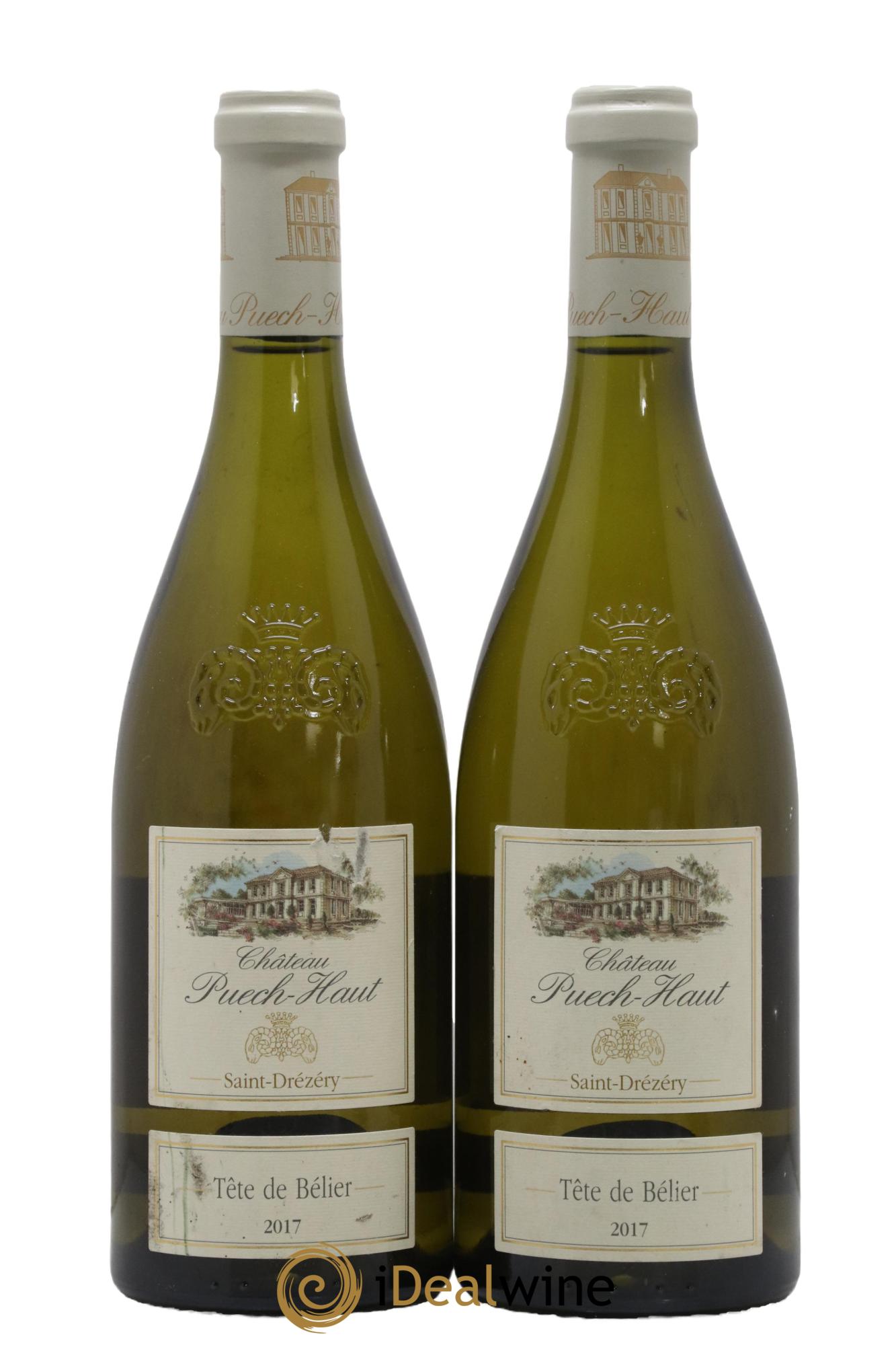 Languedoc Saint-Drézéry Château Puech-Haut Tête De Bélier Gérard Bru 2017 - Lot de 2 bouteilles - 0