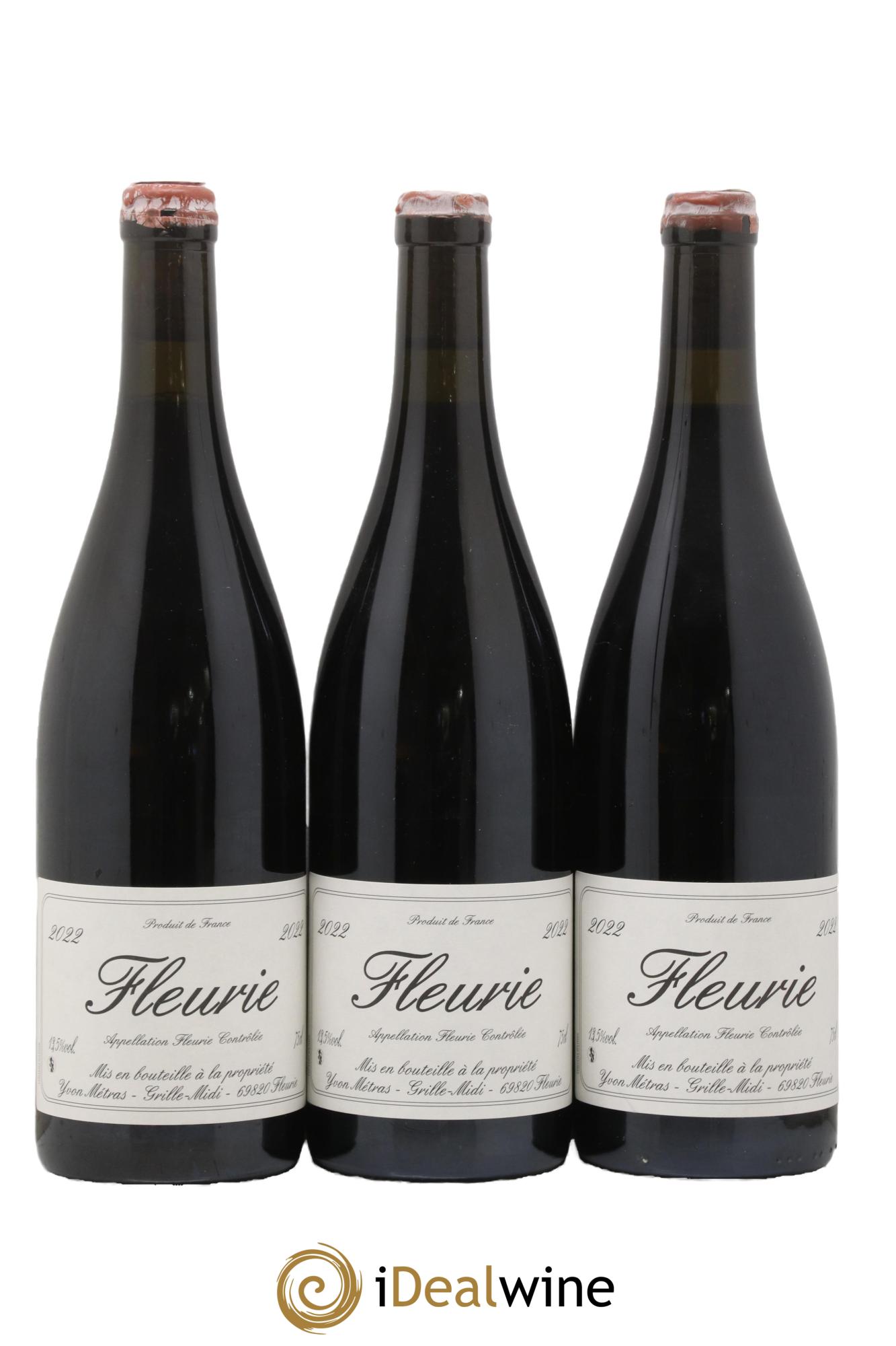 Fleurie Yvon Métras 2022 - Lot de 3 bouteilles - 0