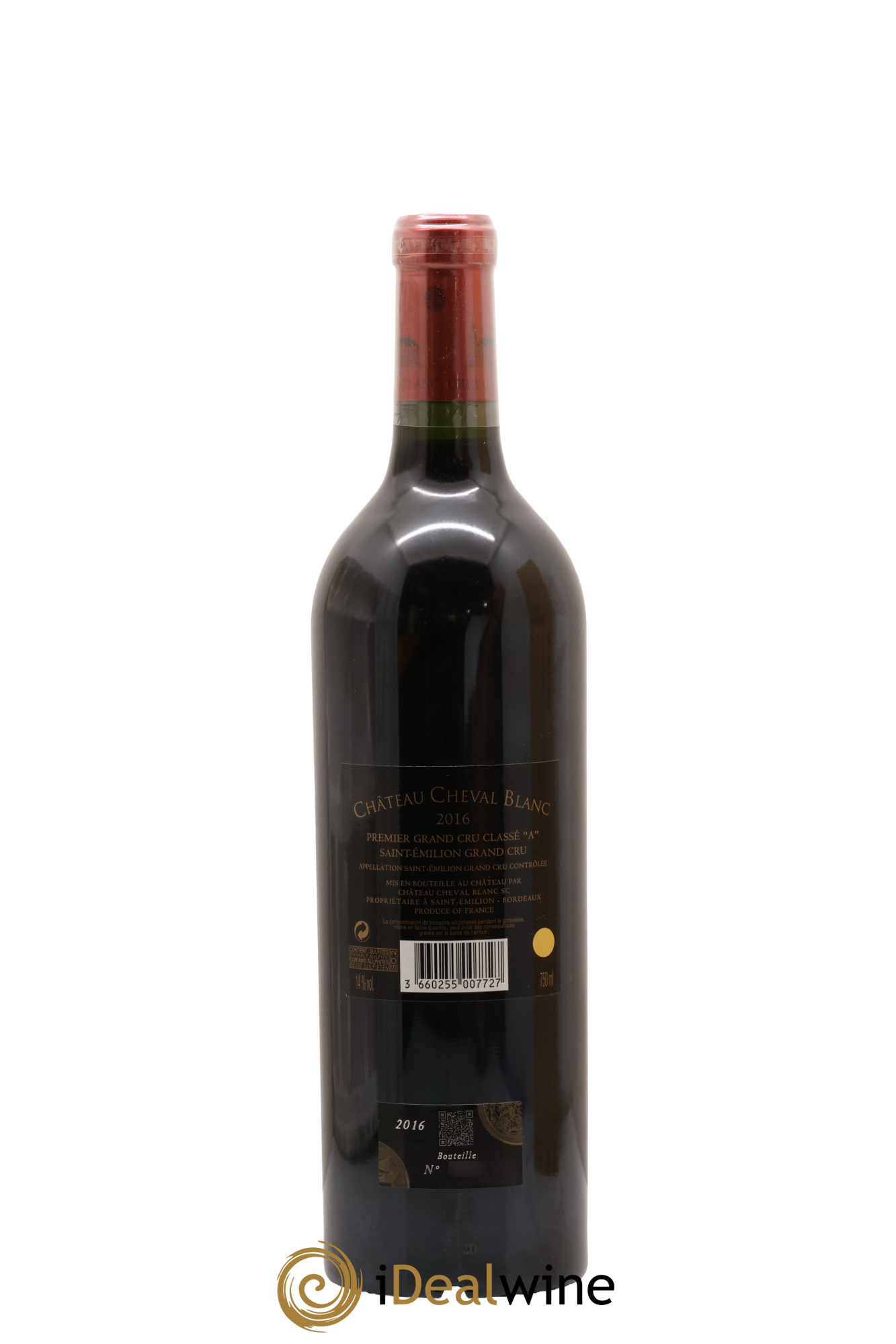 Château Cheval Blanc 1er Grand Cru Classé A 2016 - Lot of 1 bottle - 2