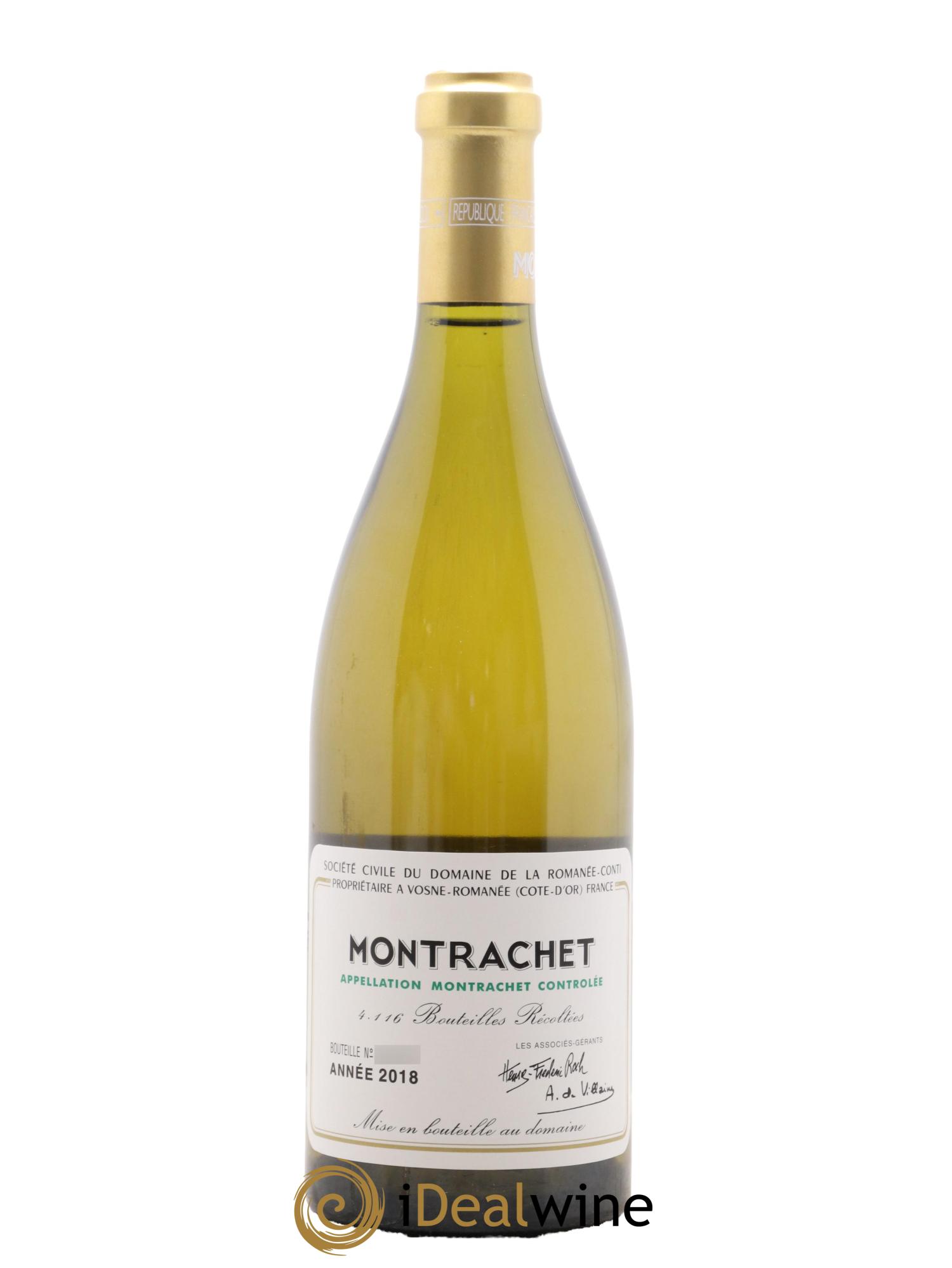 Montrachet Grand Cru Domaine de la Romanée-Conti 2018 - Lot de 1 bouteille - 0
