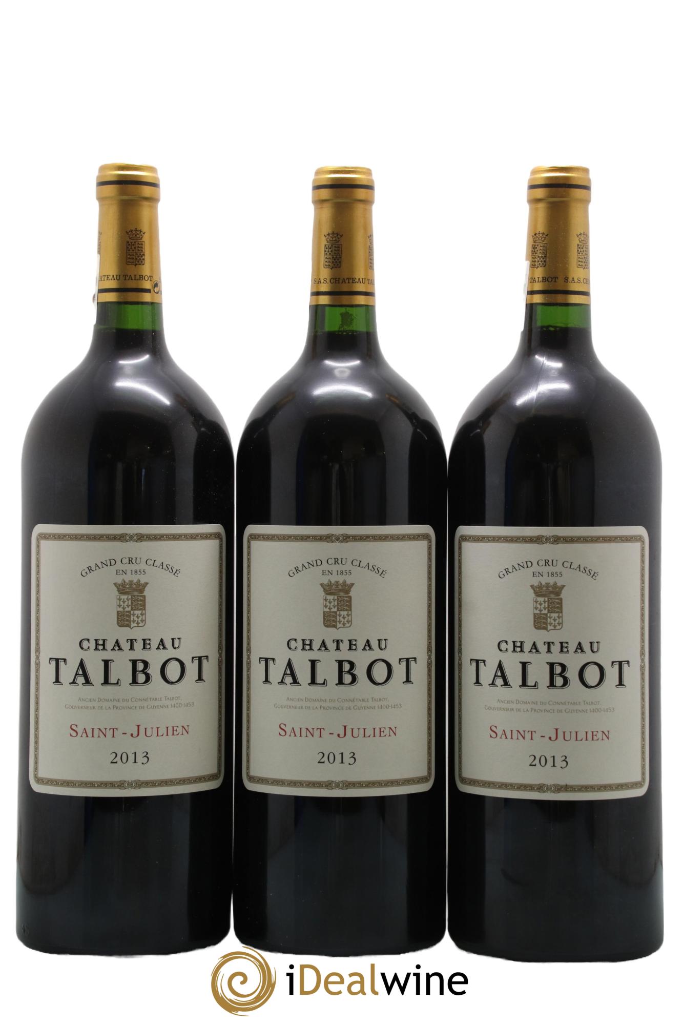 Château Talbot 4ème Grand Cru Classé 2013 - Lot de 6 magnums - 1