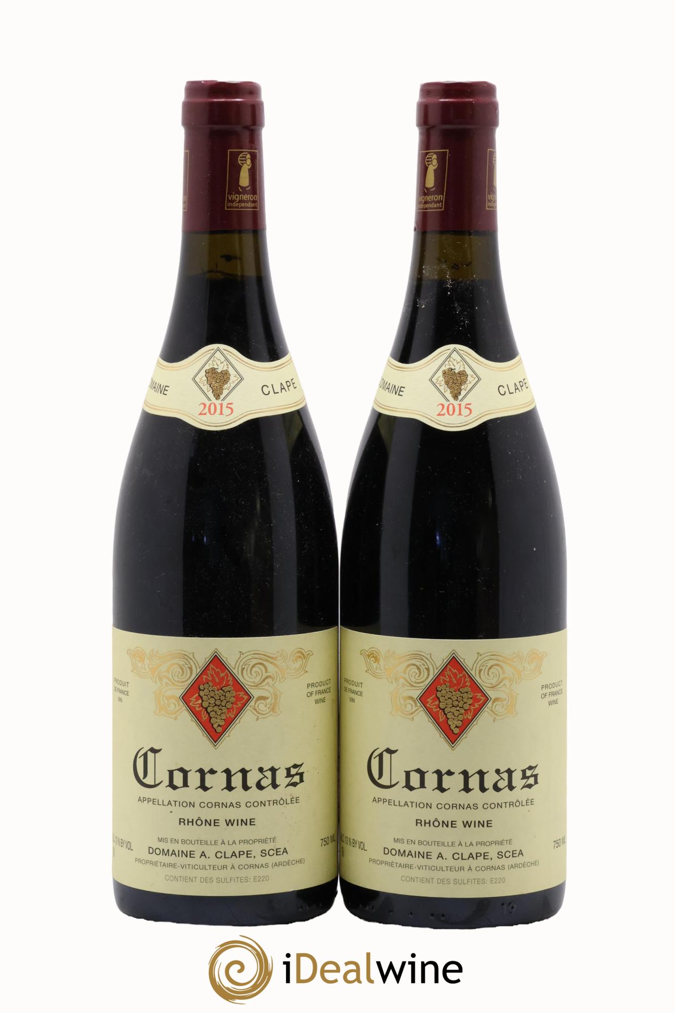 Cornas Auguste Clape 2015 - Lot of 2 bottles - 0