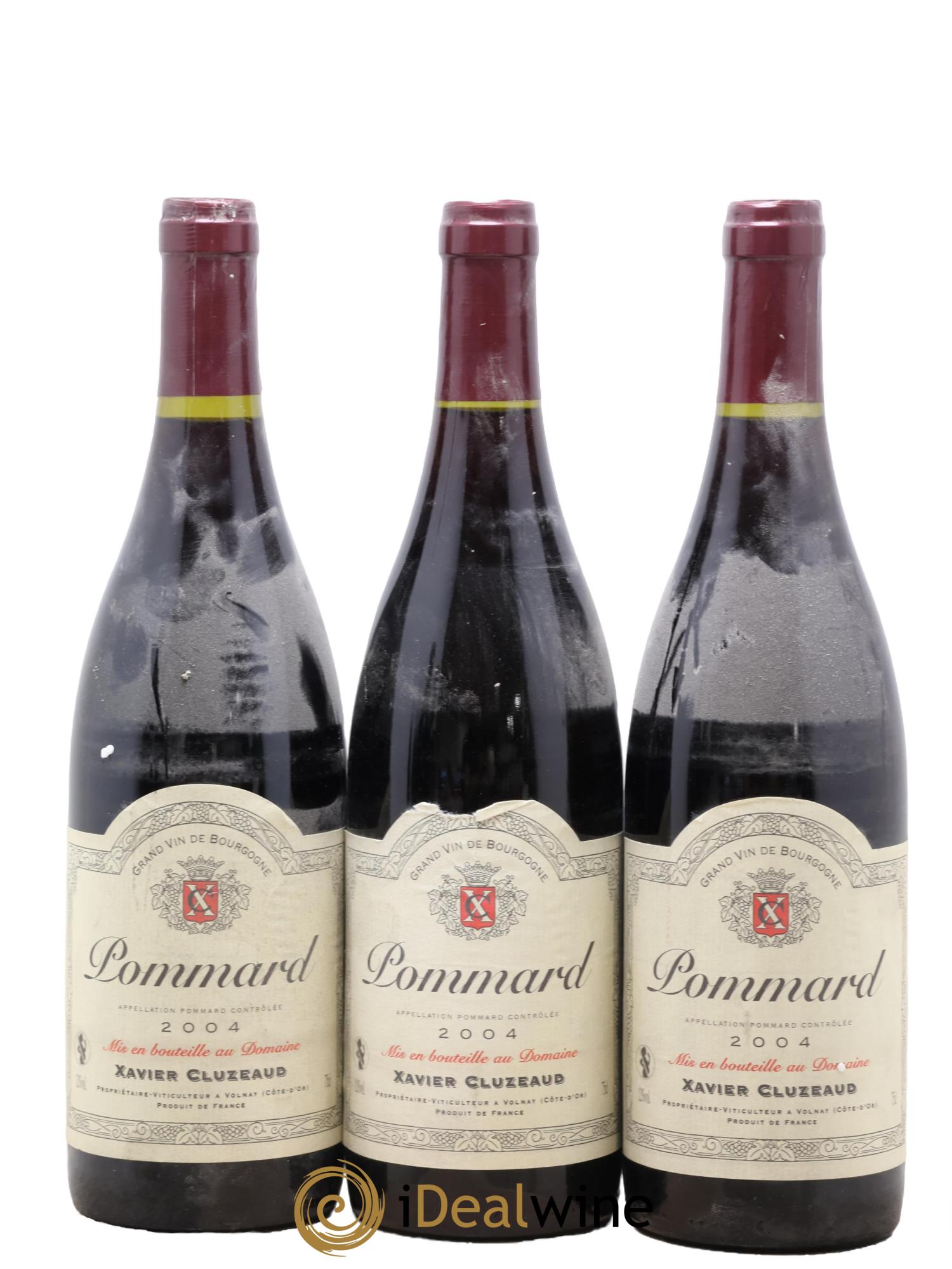 Pommard Xavier Cluzeaud 2004 - Lotto di 3 bottiglie - 0