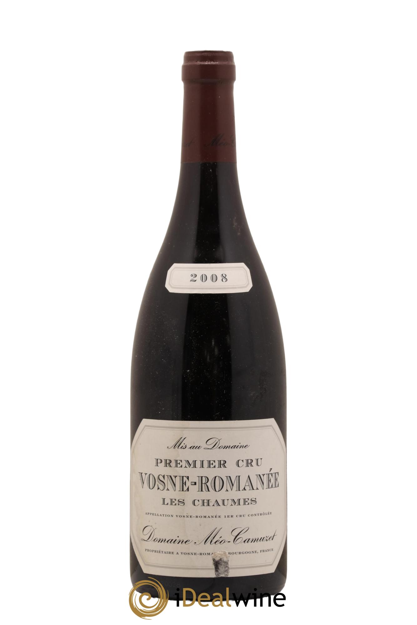 Vosne-Romanée 1er Cru Les Chaumes Méo-Camuzet (Domaine) 2008 - Lot of 1 bottle - 0