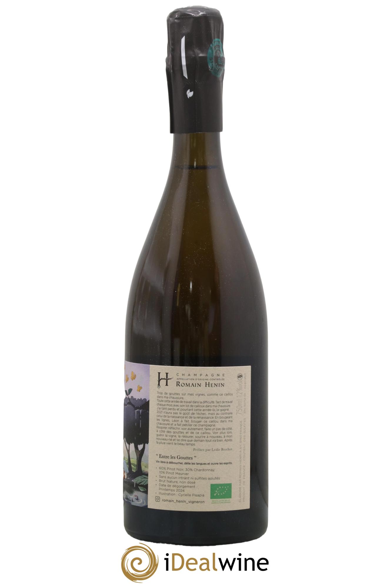 Entre les Gouttes Romain Henin - Lot de 1 bouteille - 1