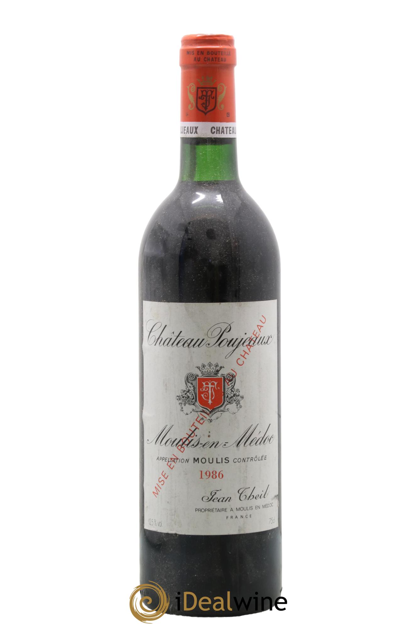 Château Poujeaux 1986 - Lot de 1 bouteille - 0