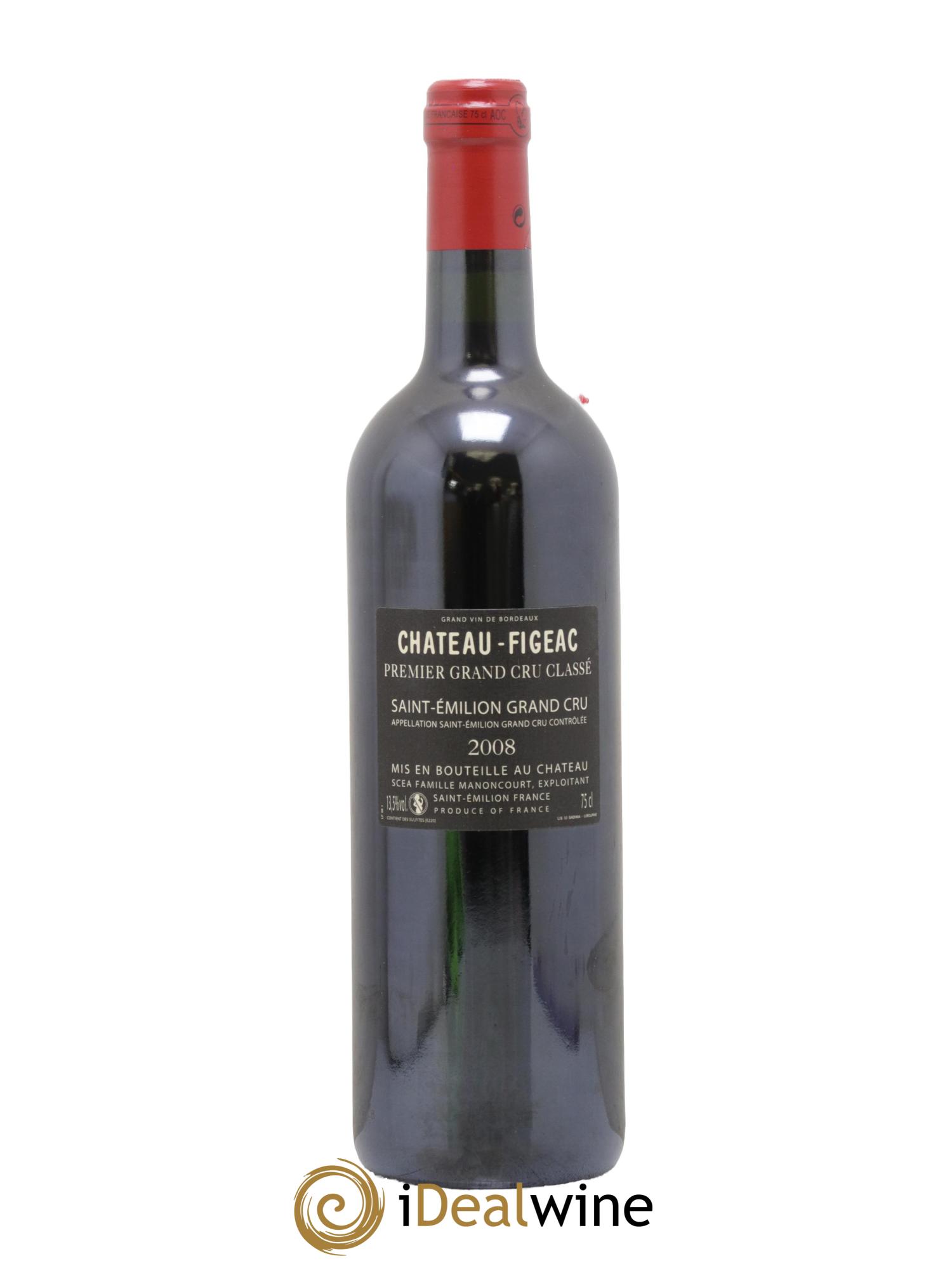 Château Figeac 1er Grand Cru Classé A 2008 - Lotto di 1 bottiglia - 1