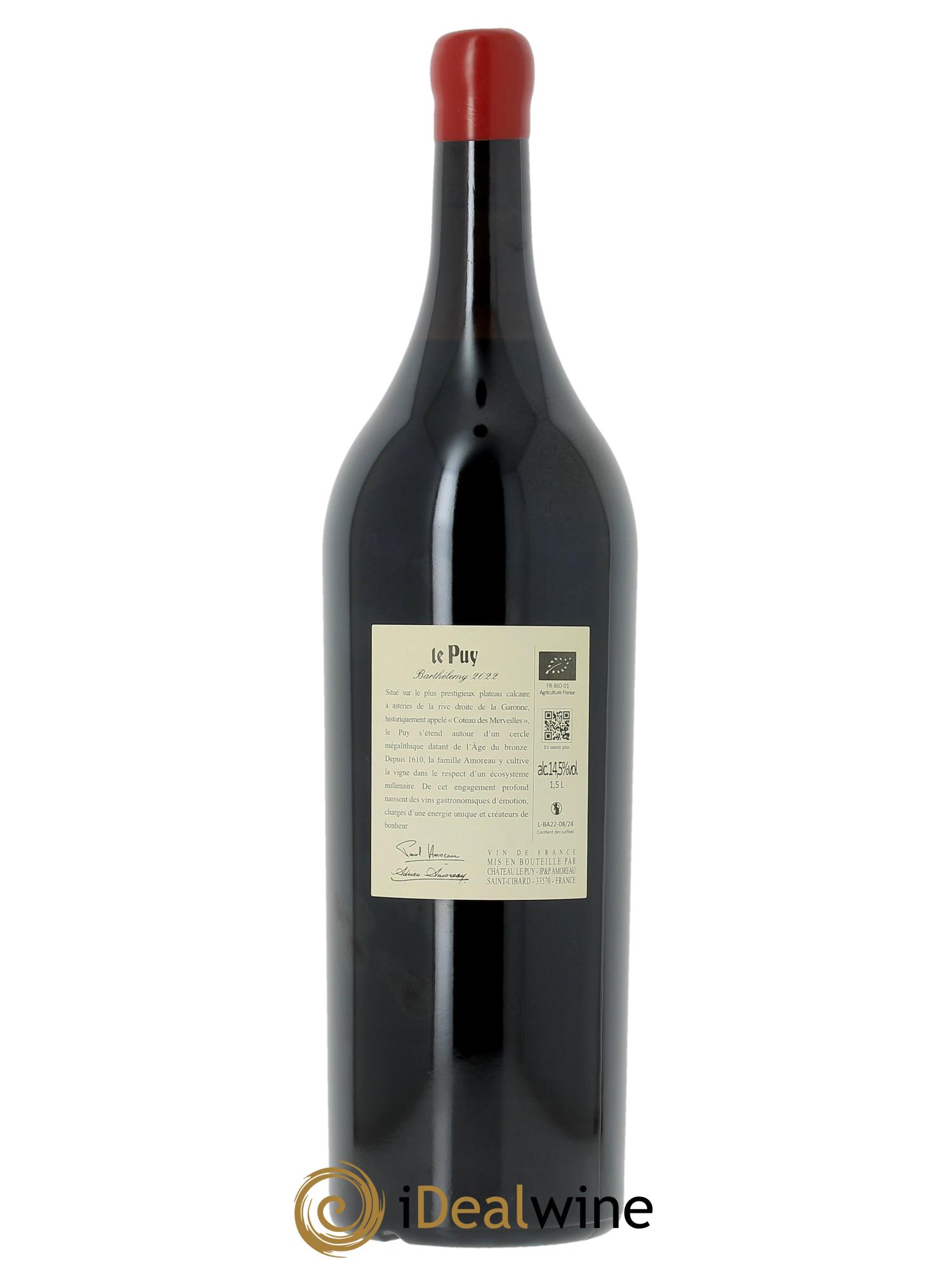 Le Puy - Cuvée Barthélemy  2022 - Lot de 1 magnum - 2