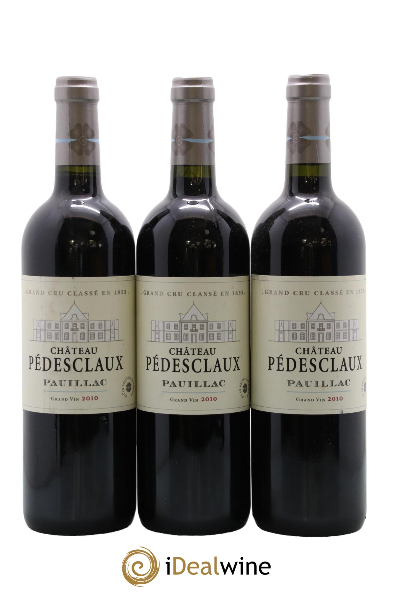 Château Pedesclaux 5ème Grand Cru Classé 2010 - Lot de 3 bouteilles - 0
