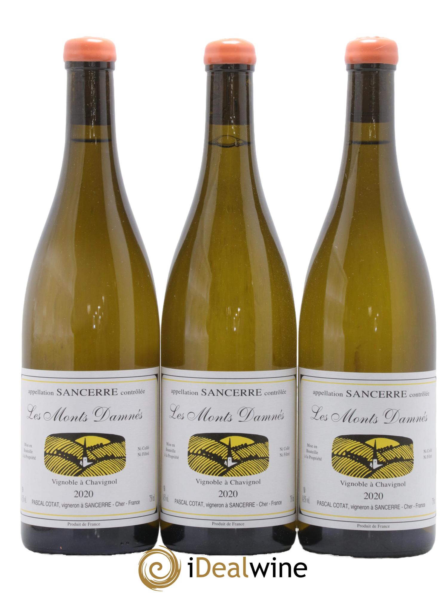Sancerre Les Monts Damnés Pascal Cotat 2020 - Lot de 3 bouteilles - 0