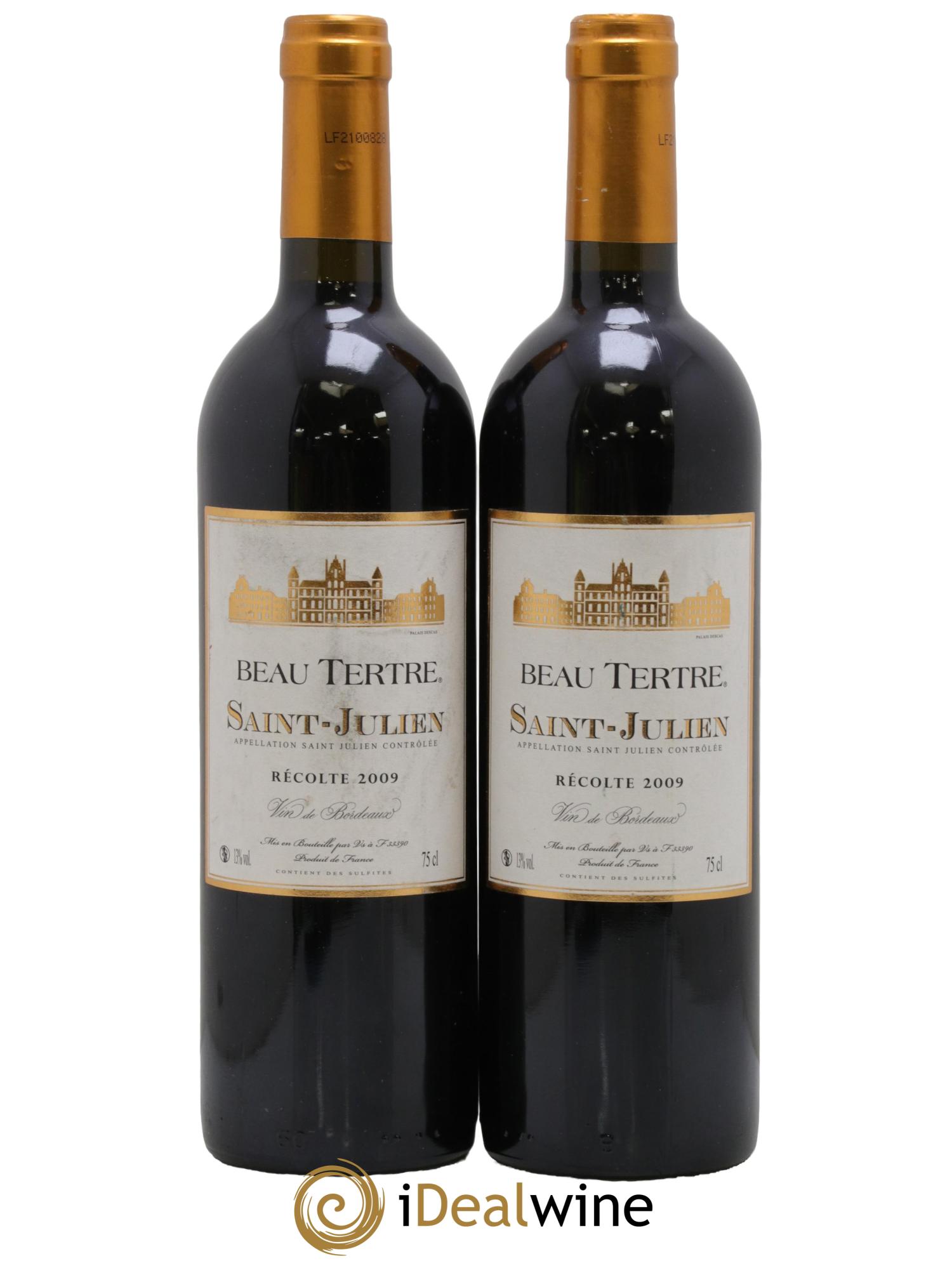 Saint-Julien Beau Tertre 2009 - Lot de 2 bouteilles - 0