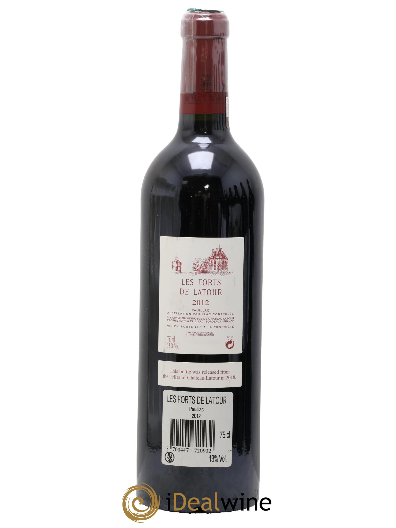 Les Forts de Latour Second Vin 2012 - Lot de 1 bouteille - 1