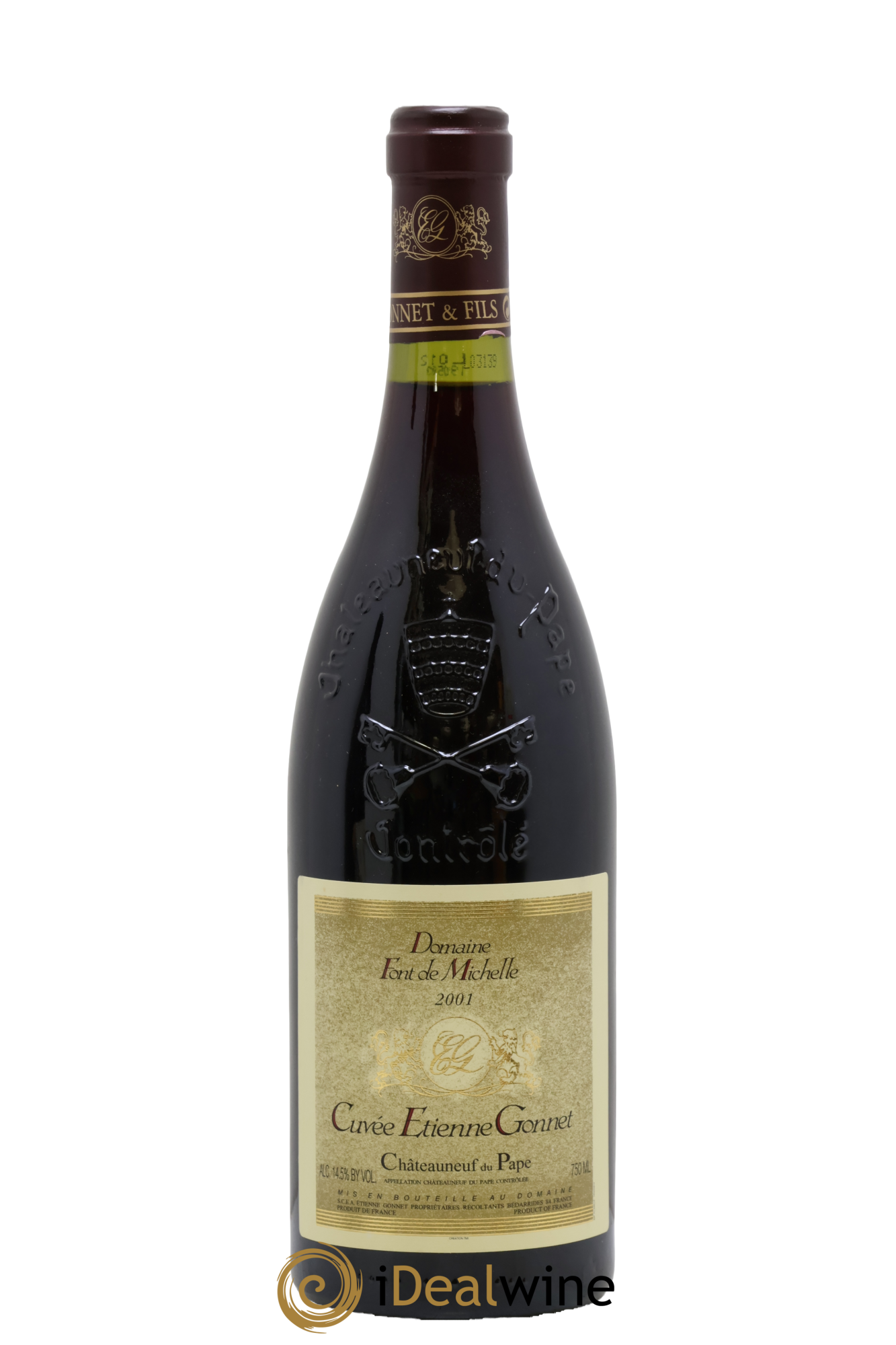 Châteauneuf-du-Pape Cuvée Etienne Gonnet Domaine Font de Michelle - Famille Gonnet 2001 - Lot de 1 bouteille - 0