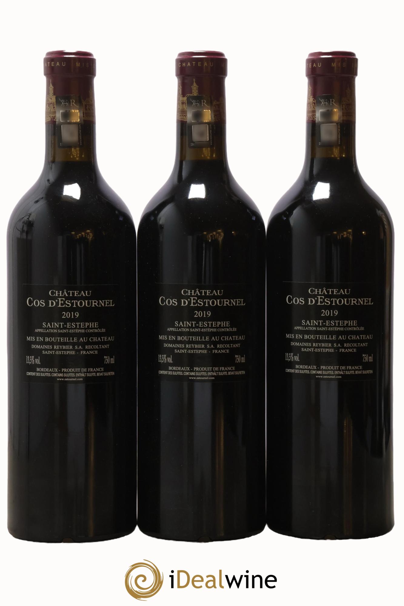 Cos d'Estournel 2ème Grand Cru Classé 2019 - Lot of 3 bottles - 1
