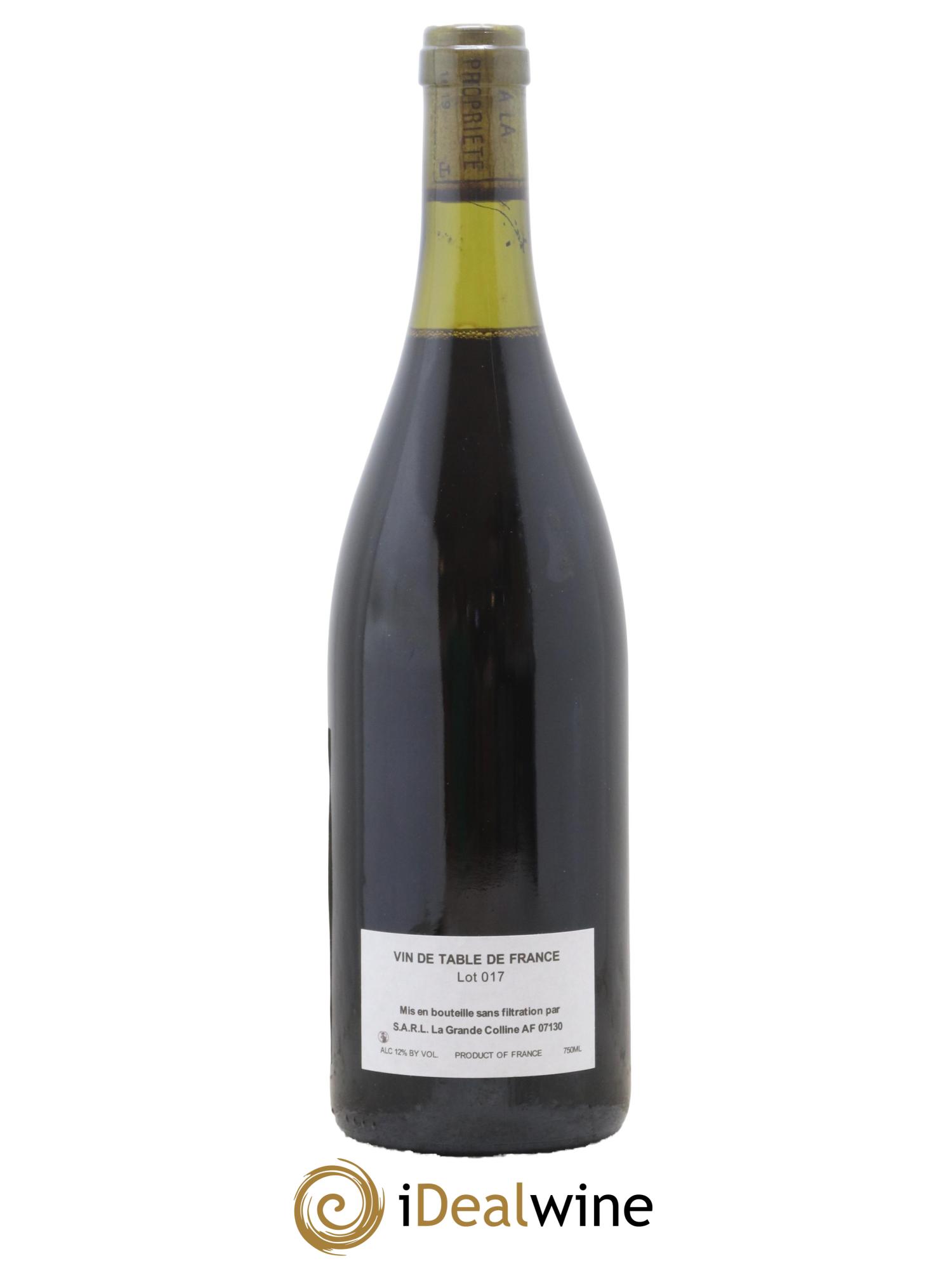 Vin de France (Ex Cornas) Hirotake Ooka - Domaine La Grande Colline 2017 - Lot de 1 bouteille - 1