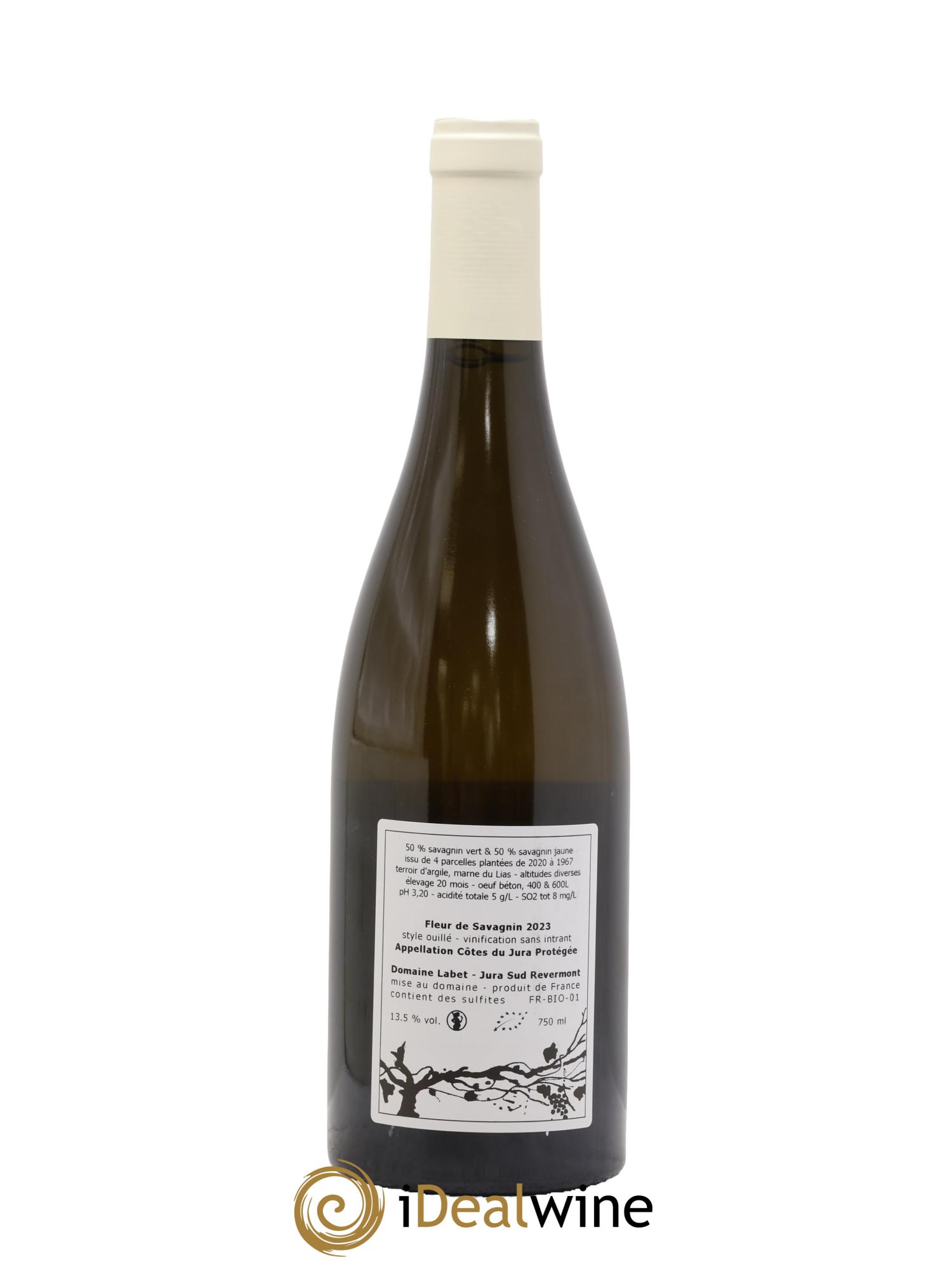 Côtes du Jura Fleur de Savagnin Romain - Julien  - Charline Labet 2023 - Lot de 1 bouteille - 1