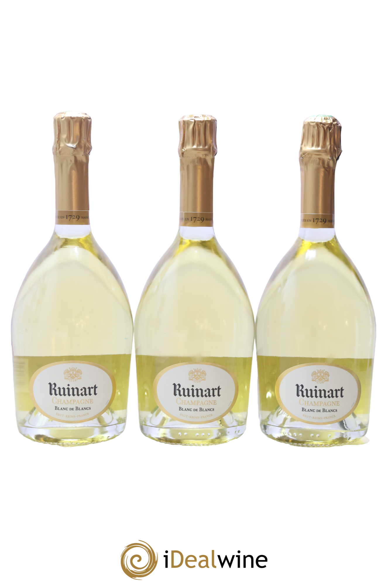 Blanc de Blancs Brut Ruinart - Lotto di 3 bottiglie - 0