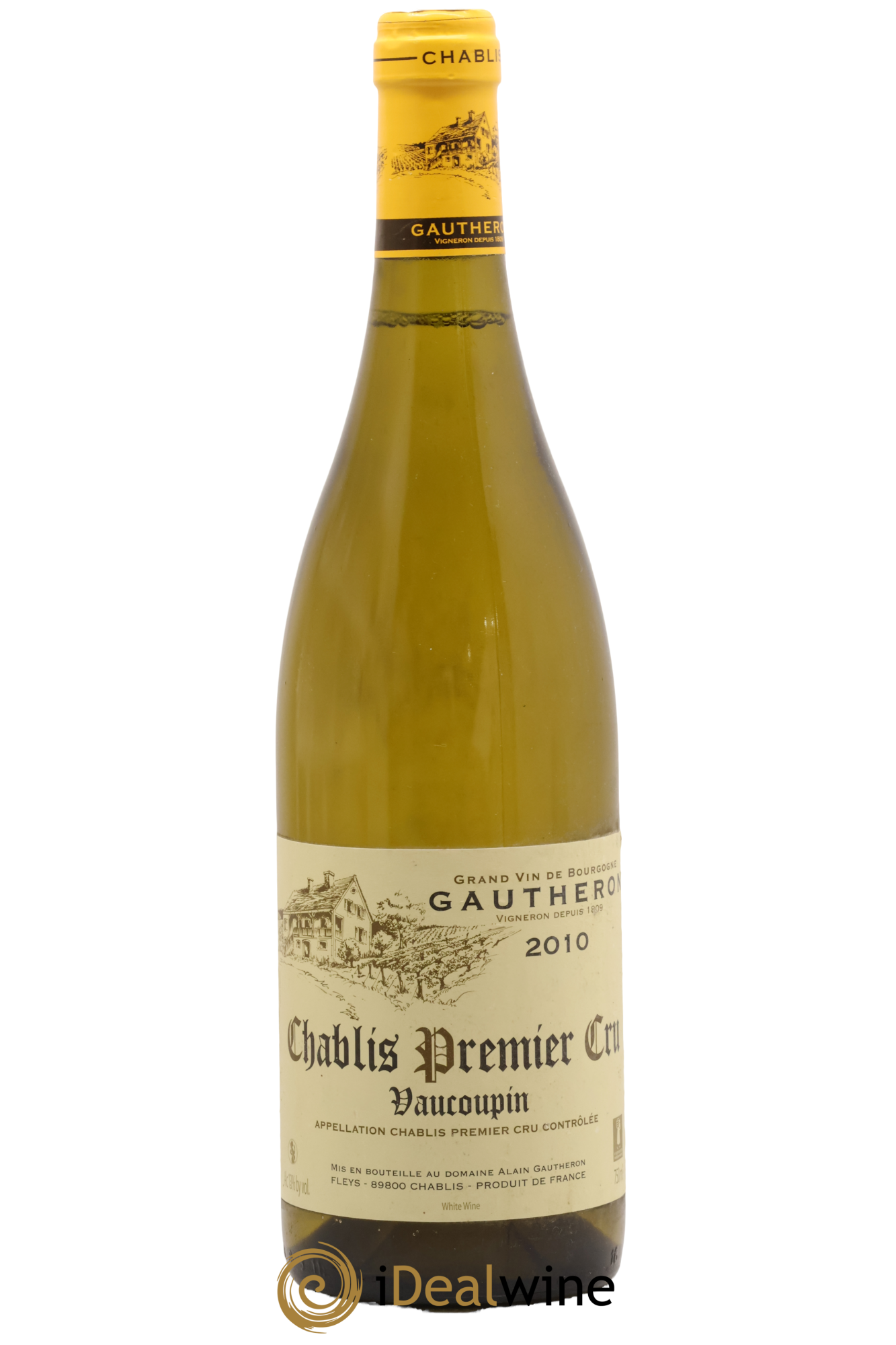 Chablis 1er Cru Vaucoupin Alain Gautheron 2010 - Lot de 1 bouteille - 0
