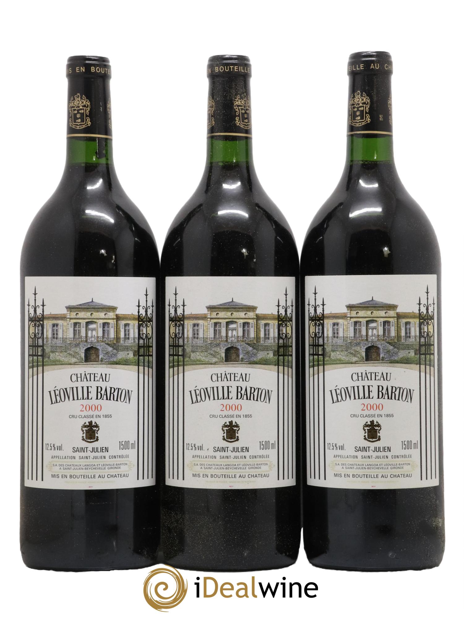 Château Léoville Barton 2ème Grand Cru Classé 2000 - Lot de 3 magnums - 0