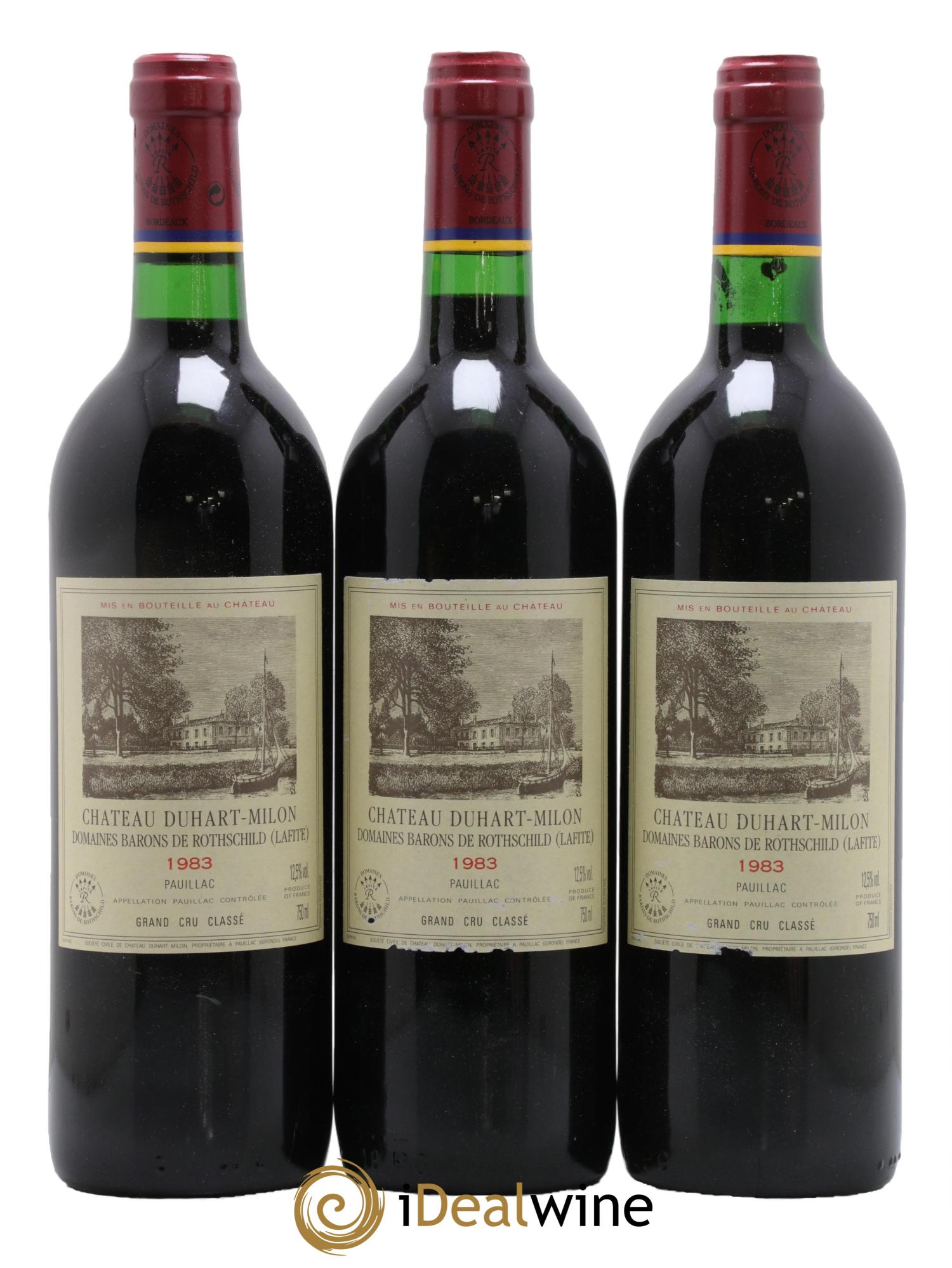 Château Duhart-Milon 4ème Grand Cru Classé 1983 - Lotto di 12 bottiglie - 1