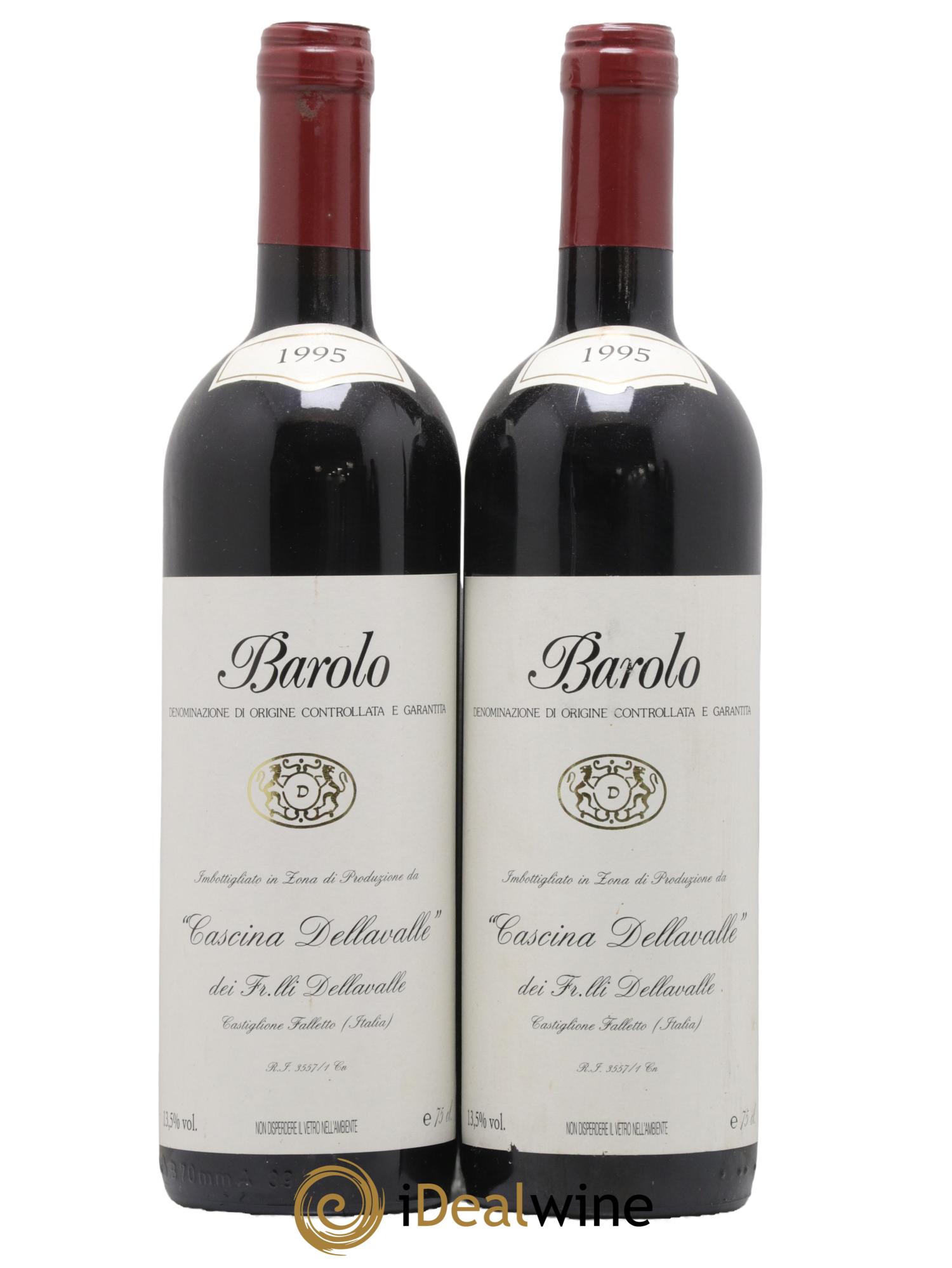 Barolo Cascina Dellavalle 1995 - Lot de 2 bouteilles - 0
