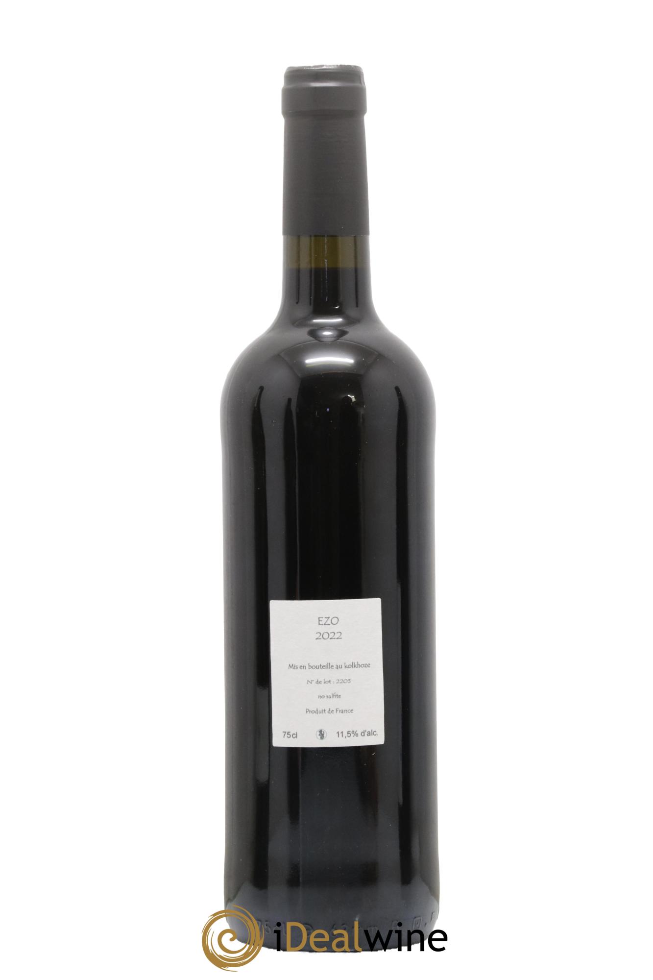 Vin de France Ezo Les Vins du Cabanon - Alain Castex 2022 - Lot de 1 bouteille - 1