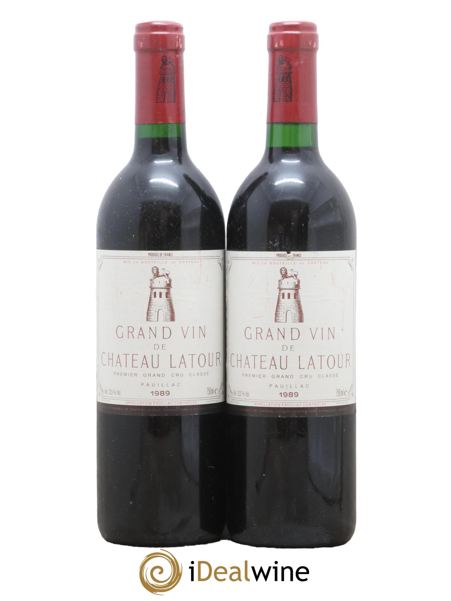 Château Latour 1er Grand Cru Classé 1989 - Lot de 2 bouteilles - 0