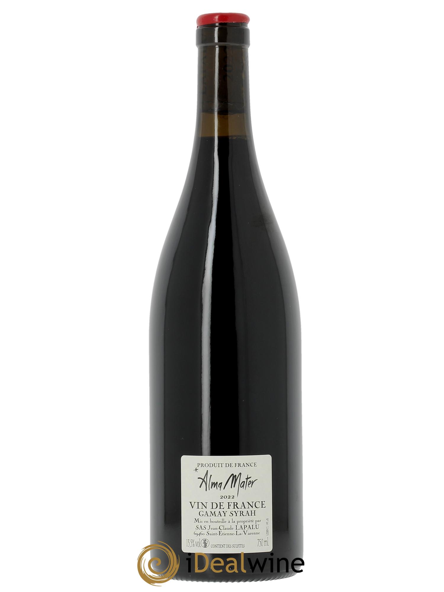 Vin de France Alma Mater Jean-Claude Lapalu  2022 - Lot of 1 bottle - 1