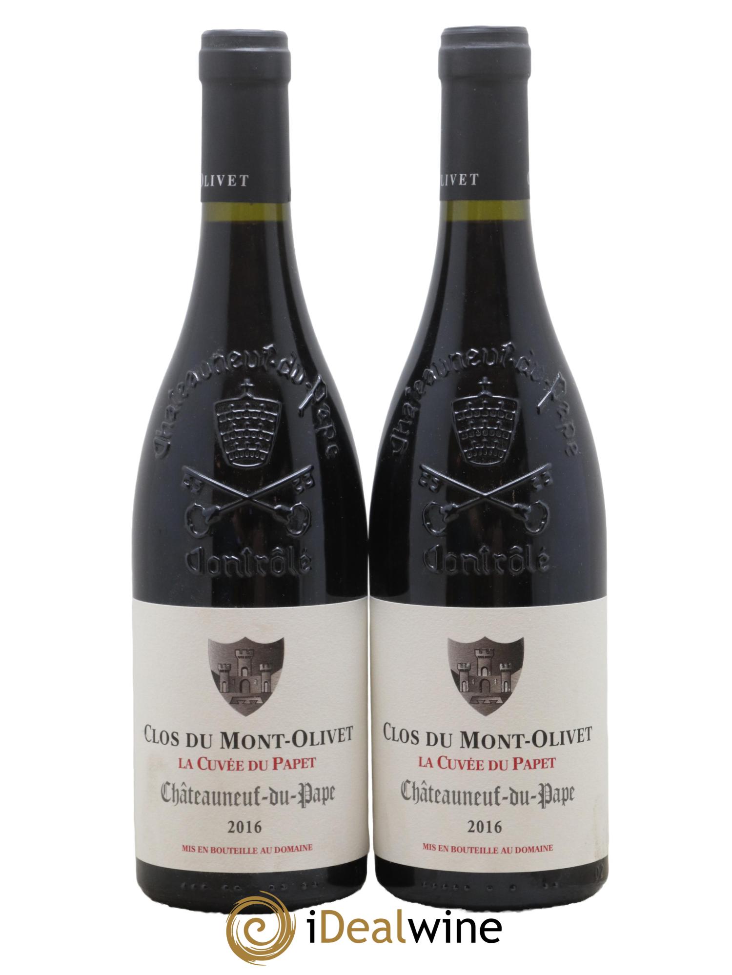 Châteauneuf-du-Pape Cuvée du Papet Clos du Mont-Olivet 2016 - Lot de 2 bouteilles - 0
