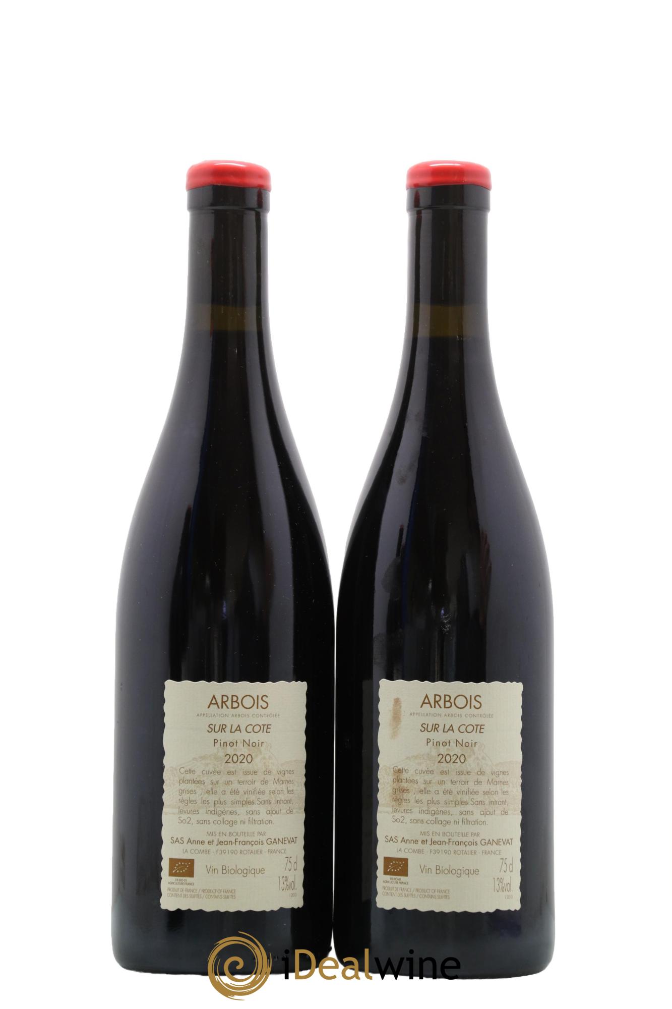 Arbois Sur la Cote Anne et Jean François Ganevat 2020 - Lot de 2 bouteilles - 1