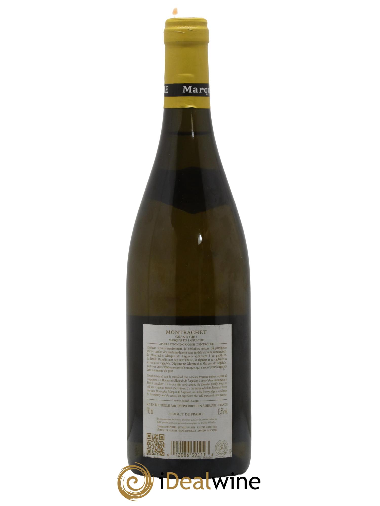 Montrachet Grand Cru Marquis de Laguiche Joseph Drouhin 2008 - Lot de 1 bouteille - 1