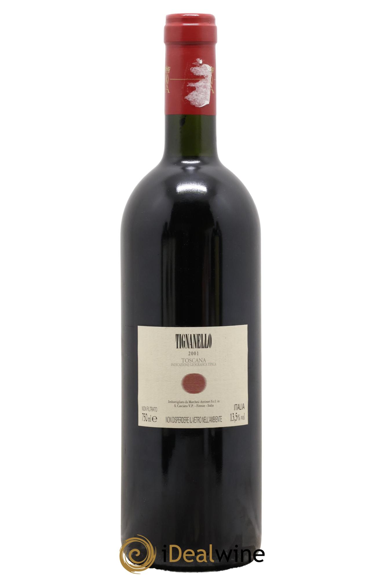 Toscana IGT Tignanello Tenuta Tignanello - Marchesi Antinori 2001 - Lot de 1 bouteille - 1