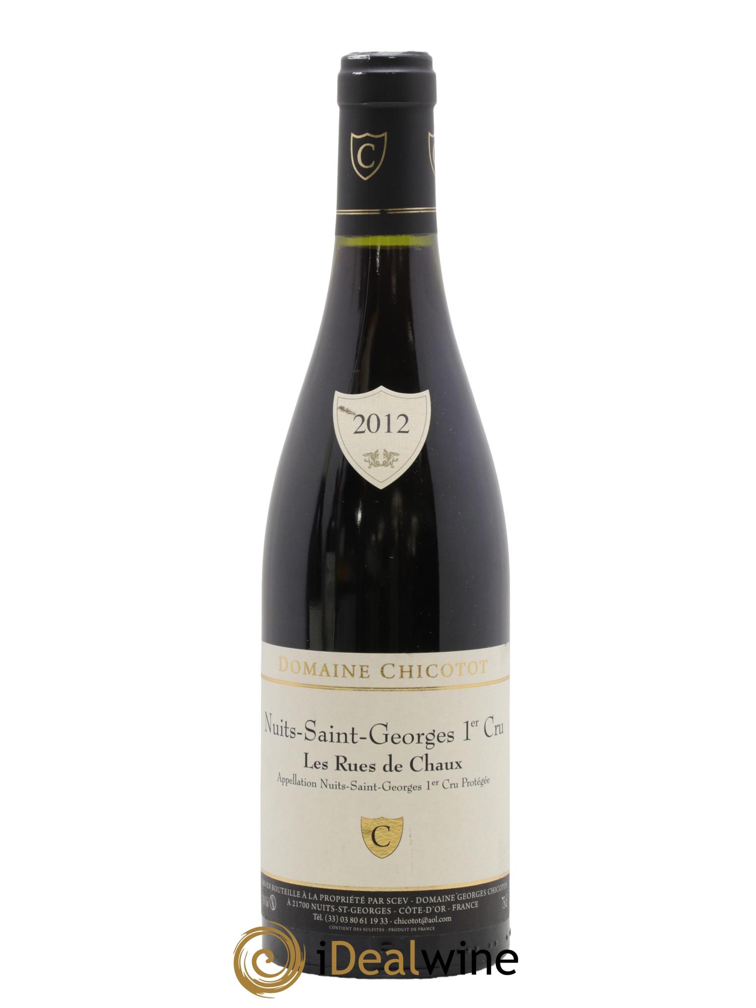 Nuits-Saint-Georges 1er Cru Rues de Chaux Chicotot 2012 - Lot de 1 bouteille - 0