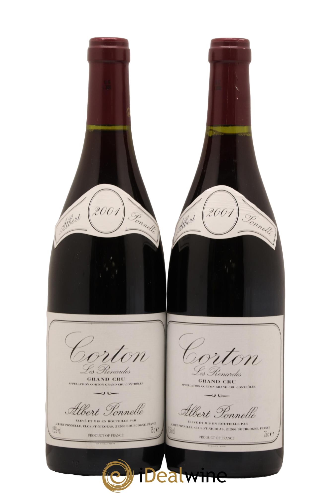 Corton Grand Cru Les Renards Albert Ponnelle Clos 2001 - Lot de 2 bouteilles - 0