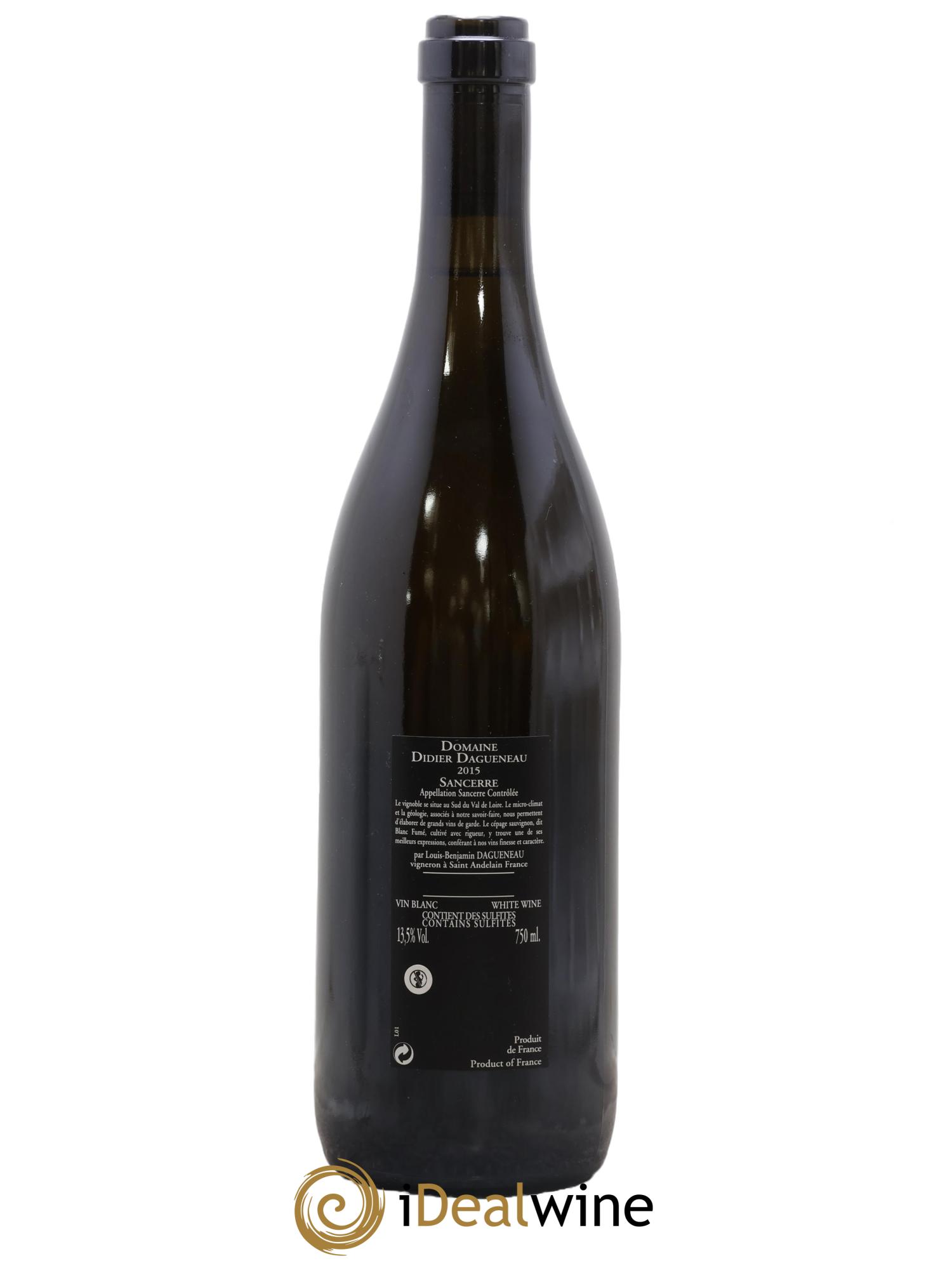 Sancerre Le Mont Damné Chavignol Dagueneau (Domaine Didier - Louis-Benjamin) 2015 - Posten von 1 Flasche - 1