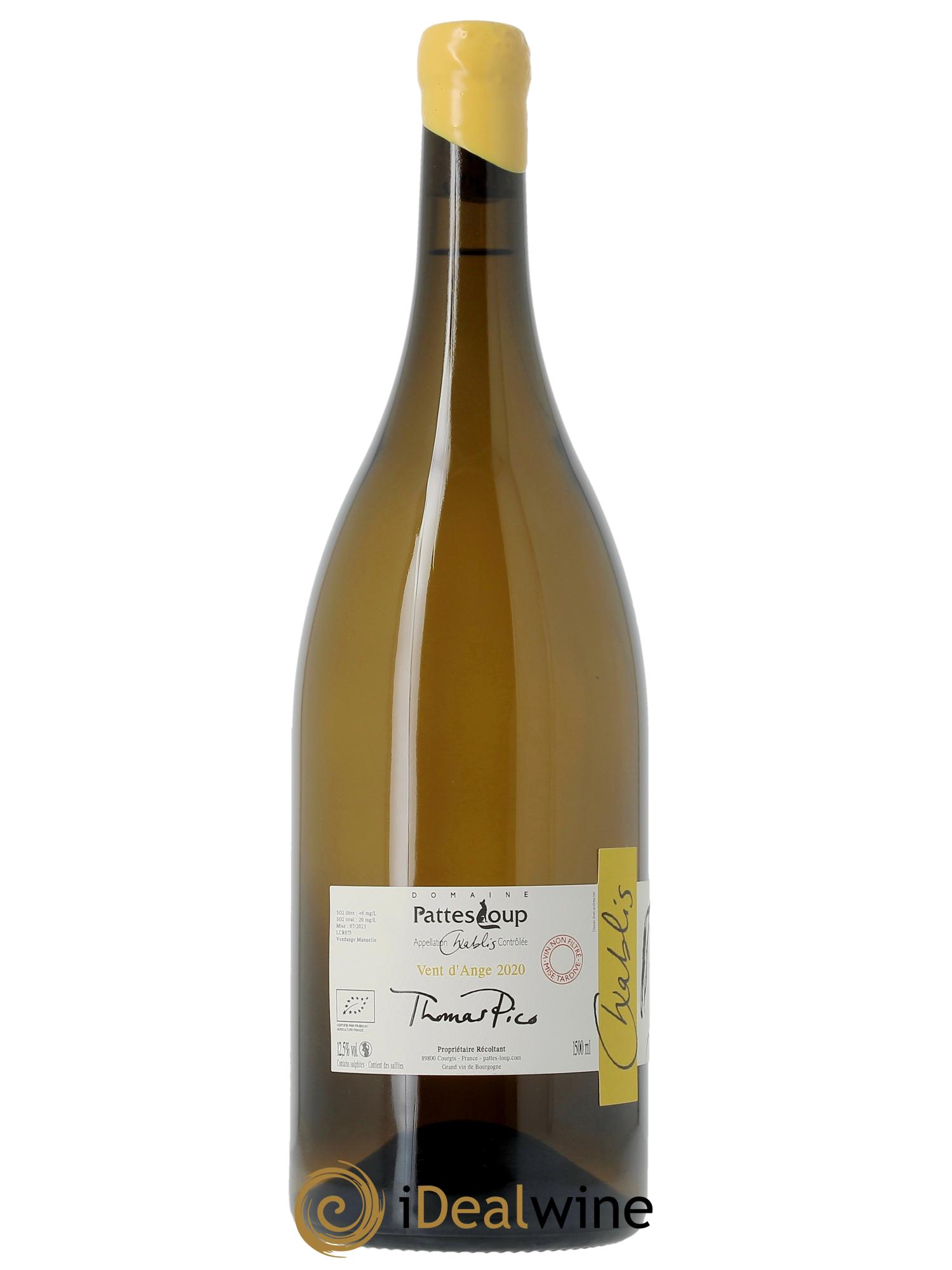 Chablis Vent d'Ange Pattes Loup (Domaine) 2020 - Lot of 1 magnum - 1